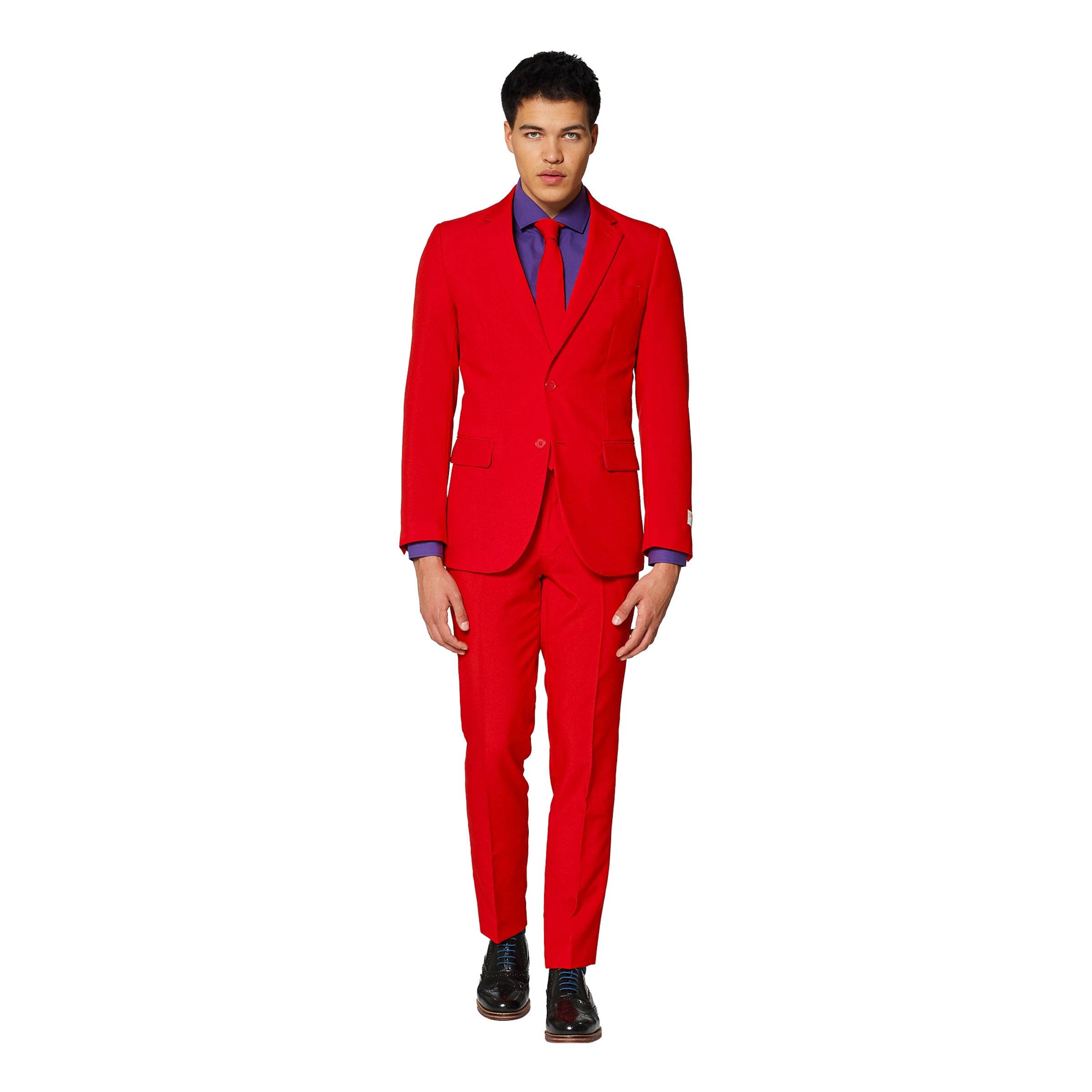 OppoSuits Red Devil Kostym - 46 | Hem - Maskerad - Maskeraddräkter - Herrdräkter | Maskeradspecialisten