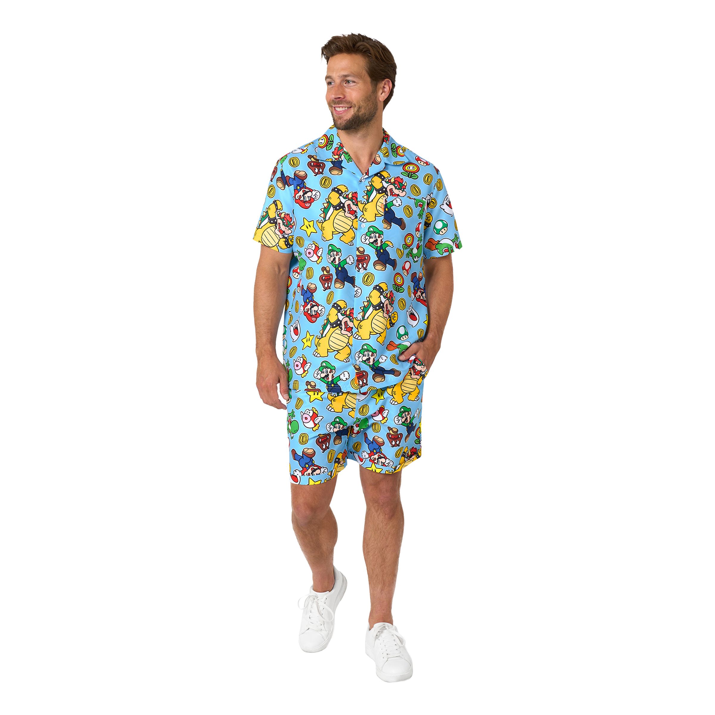 OppoSuits Super Mario&trade; Group Shorts jakkesæt - Small
