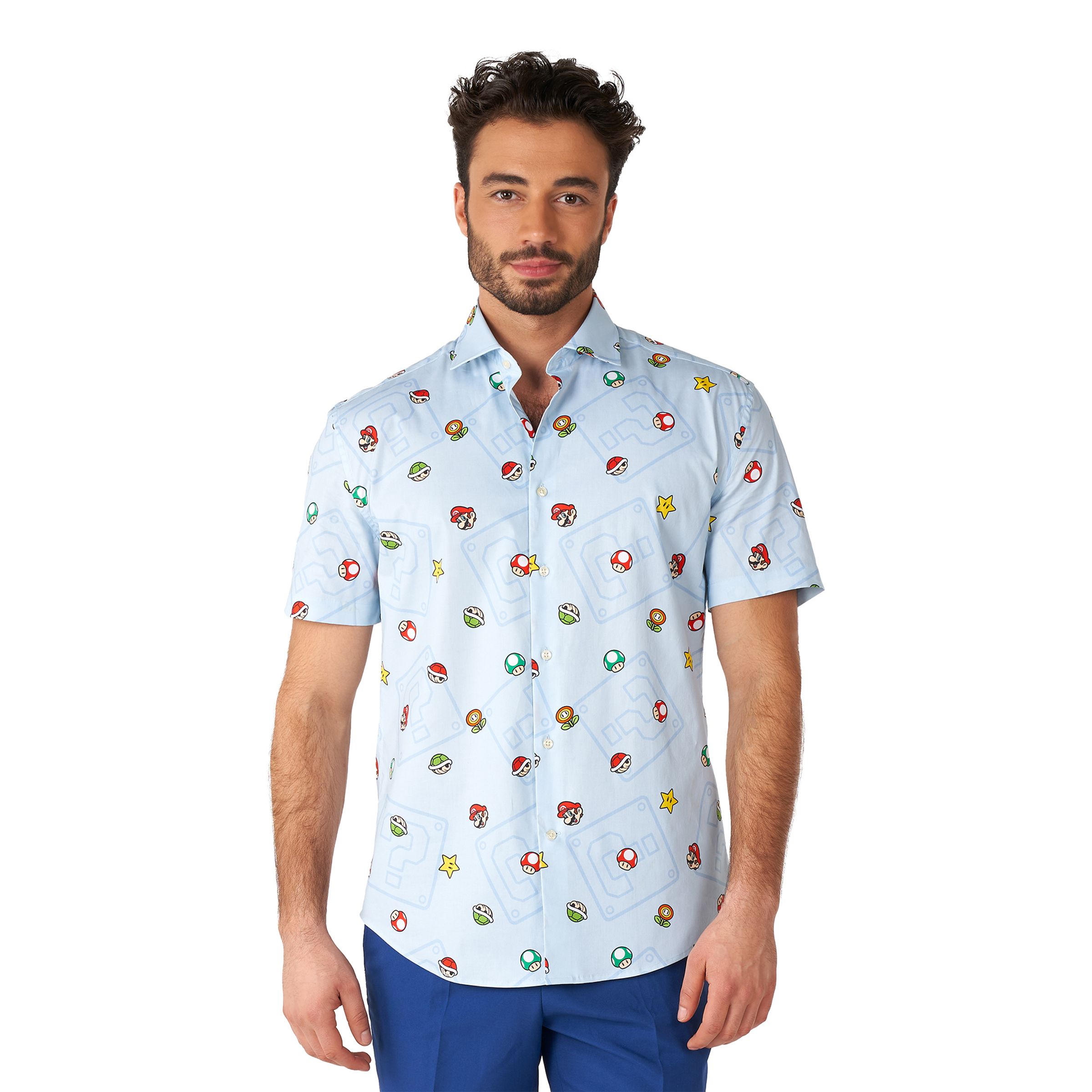 OppoSuits Super Mario Skjorte - X-Small