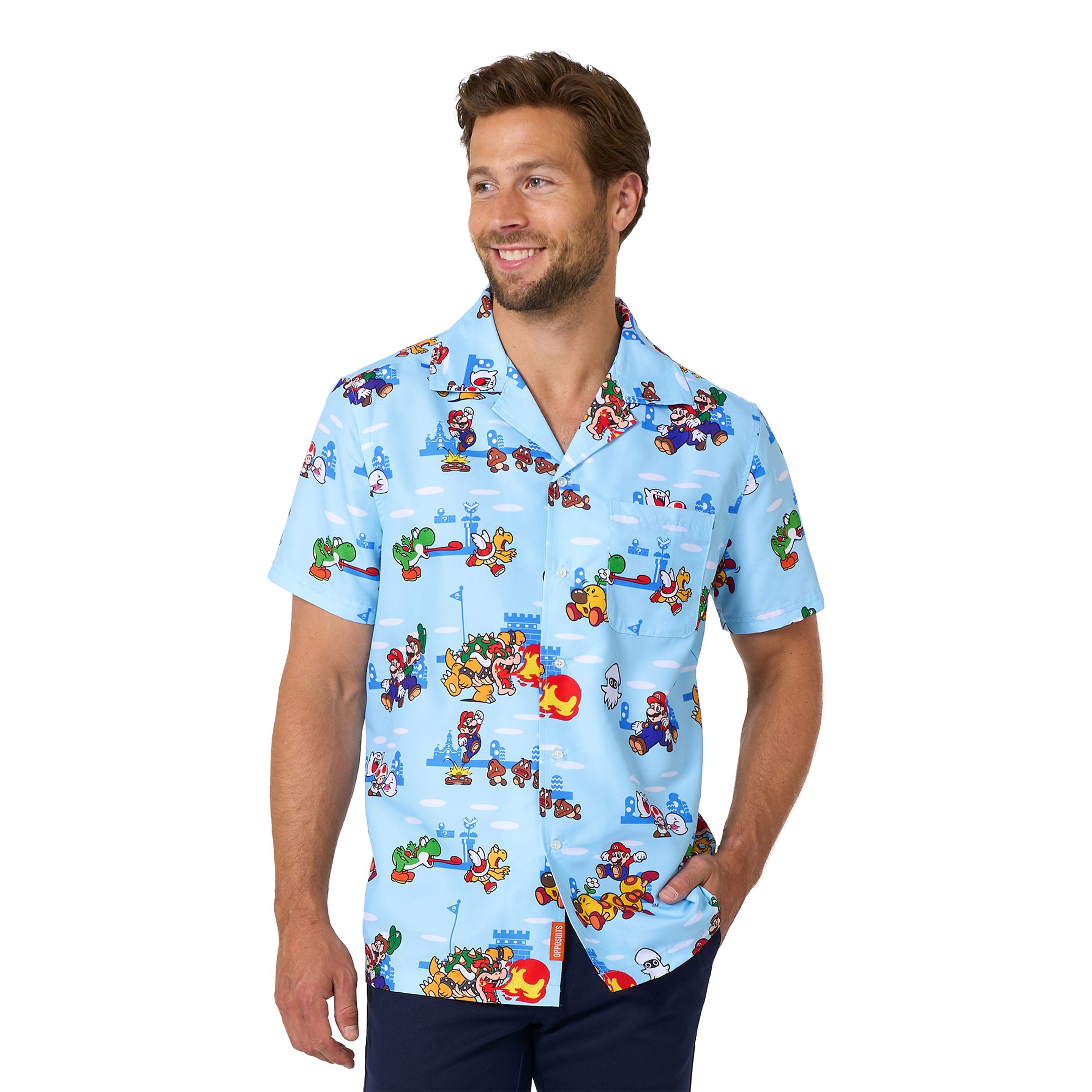 OppoSuits Super Mario Skjorte - XX-Large