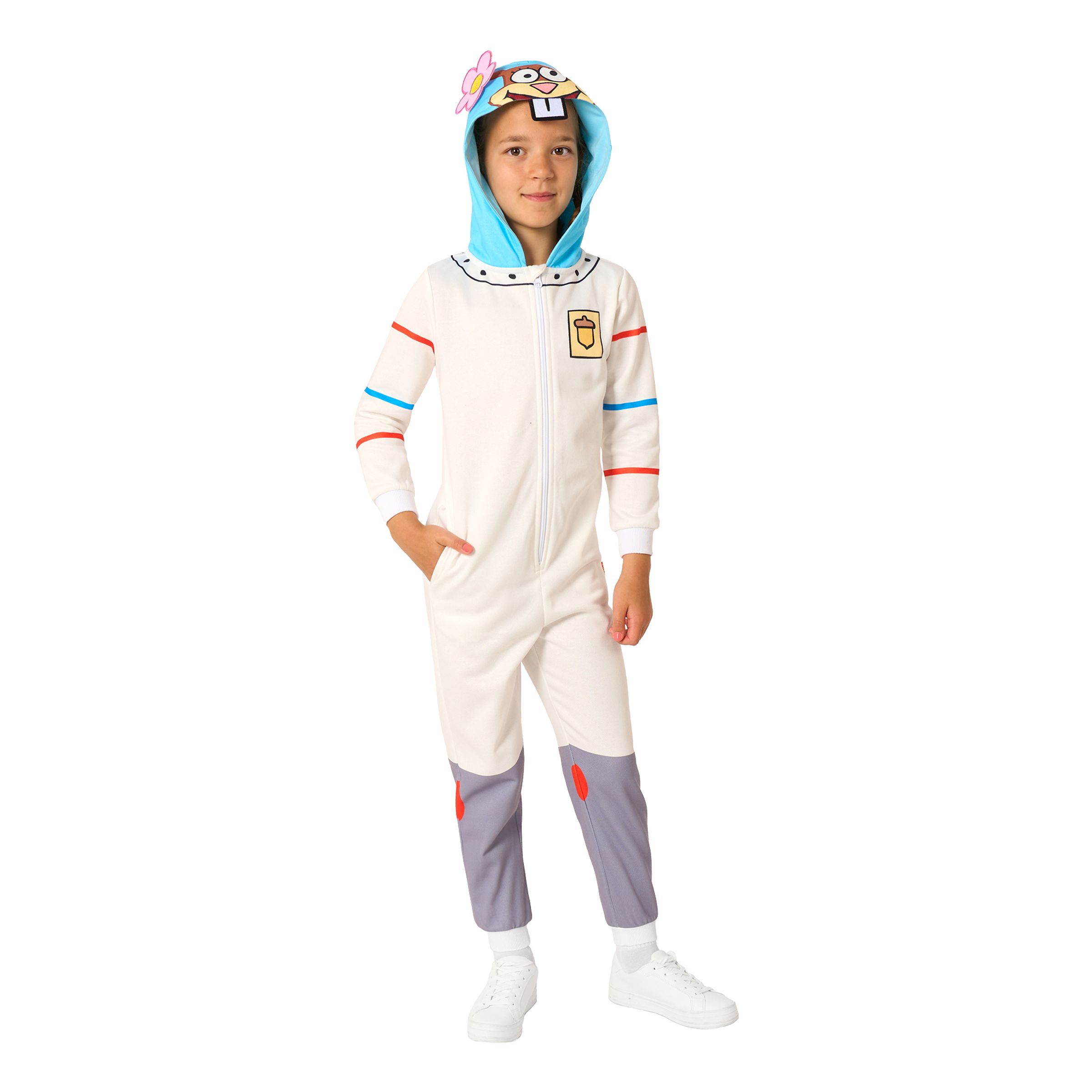 OppoSuits SvampBob Fyrkant&trade; Sandy Onesie Barn - X-Large | Hem - Maskerad - Maskeraddräkter - Barndräkter | Maskeradspecialisten