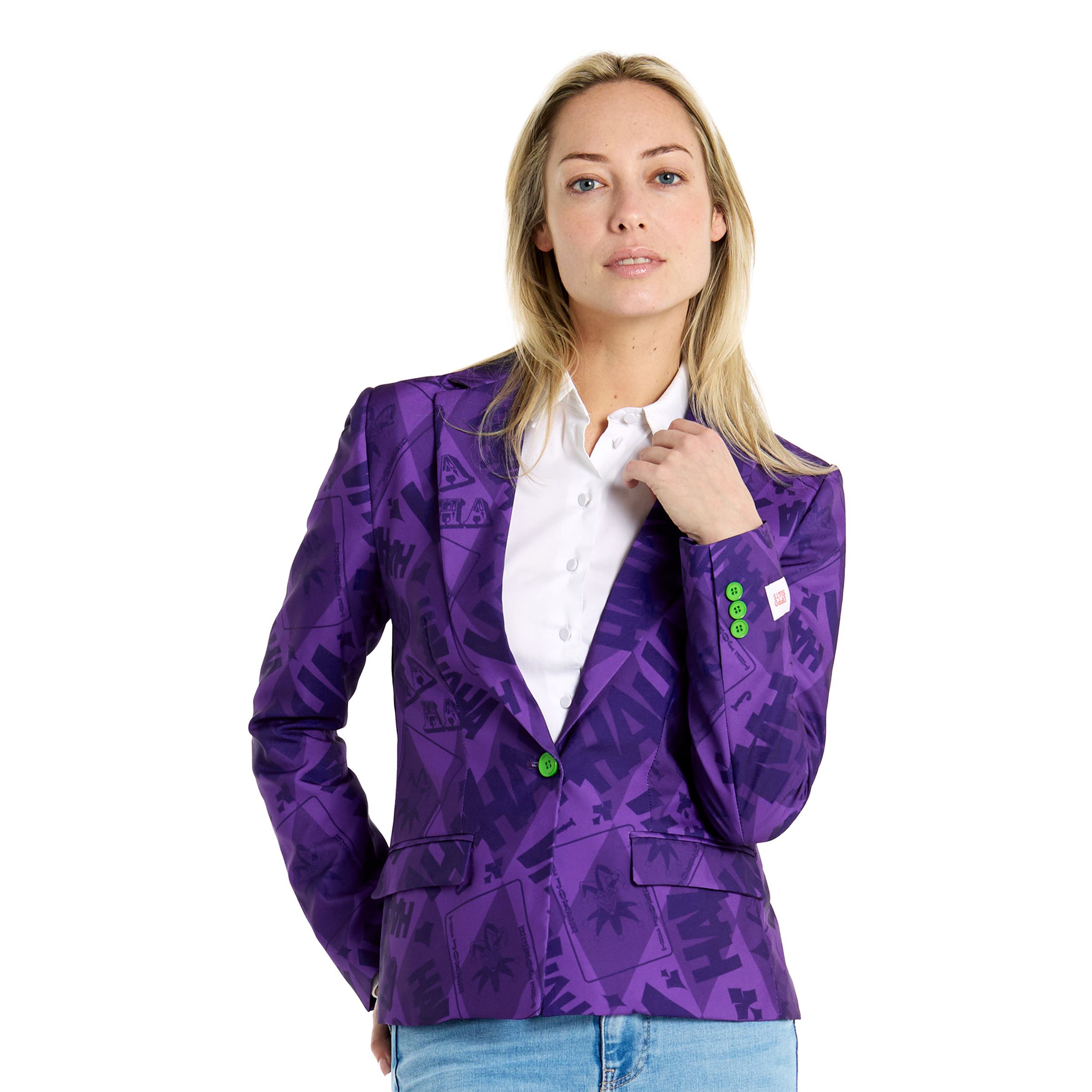 OppoSuits The Joker Dam Kavaj - 34 | Hem - Maskerad - Maskeraddräkter - Damdräkter | Maskeradspecialisten