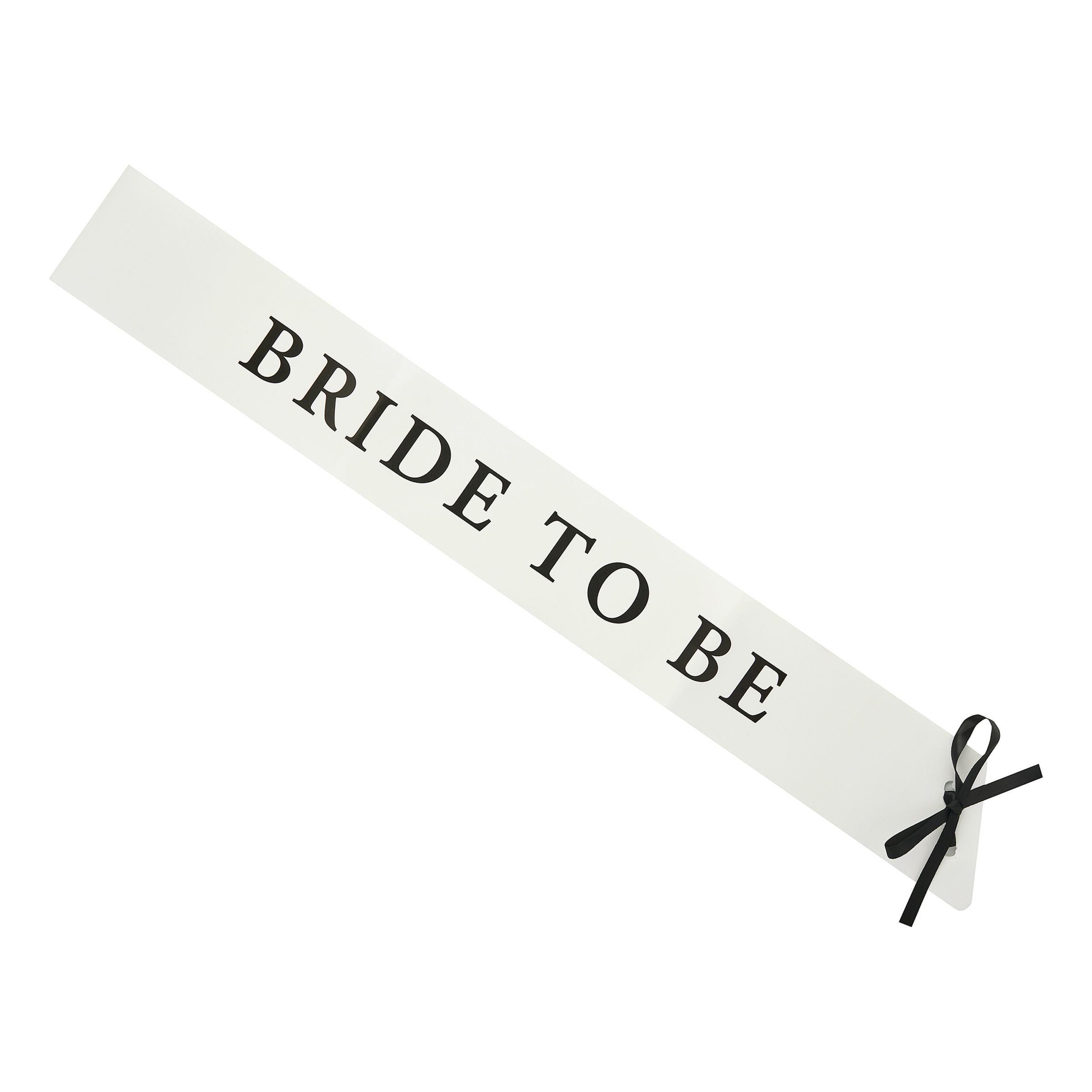 Ordensbånd Bride to Be Hvid/Sort