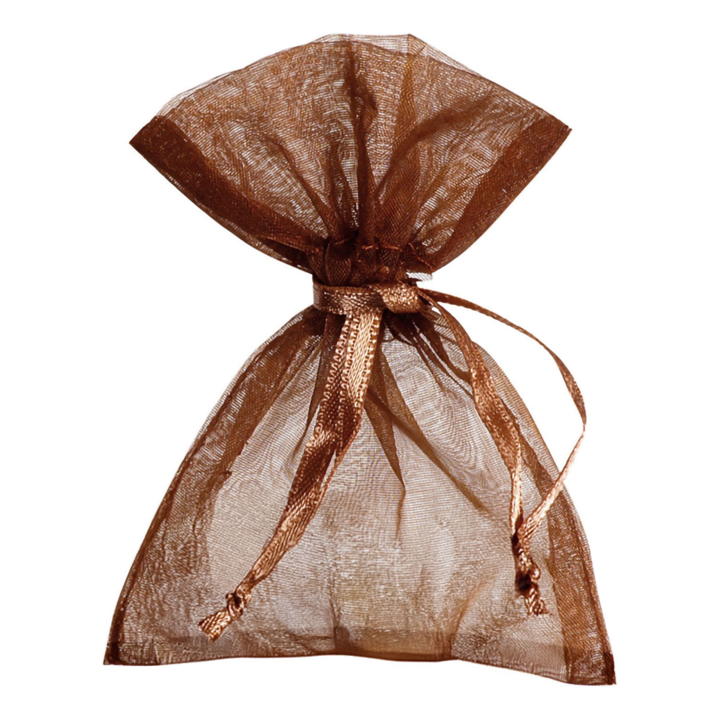 Organza poser Brun - 10-pak