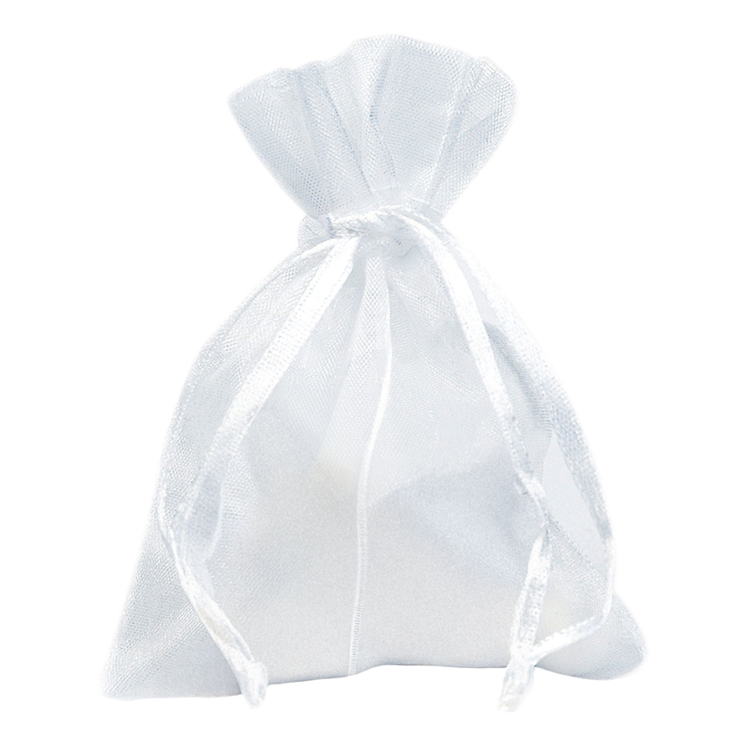 Organza poser Hvid - 10-pak