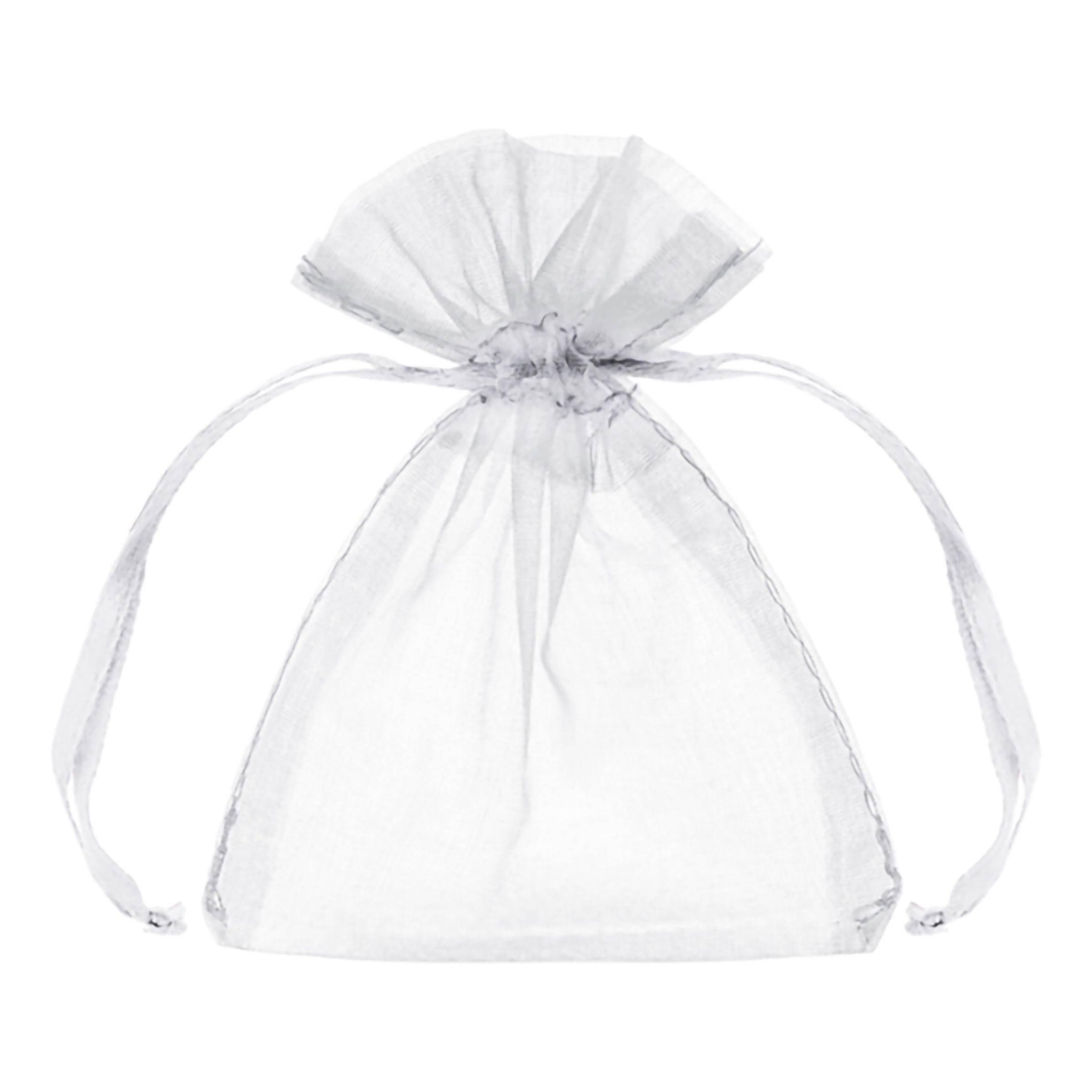 Organza poser Hvid - 10-pak
