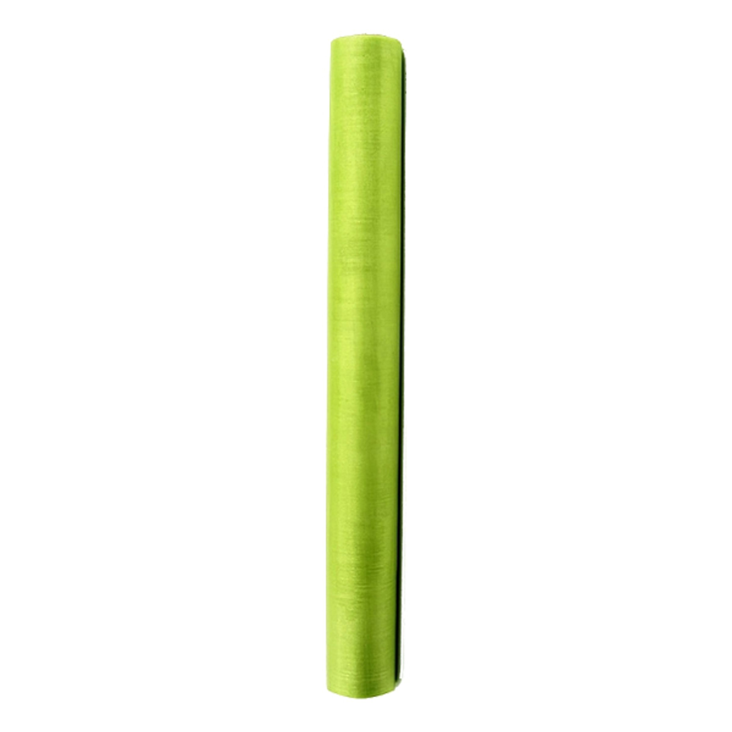 Limegrøn organza bordløber 0,36 x 9 m.
