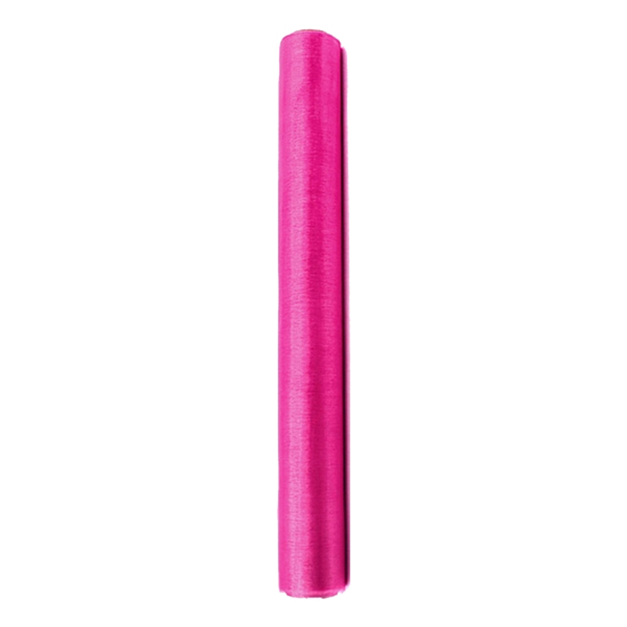 Mørk pink organza bordløber 0,36 x 9 m.