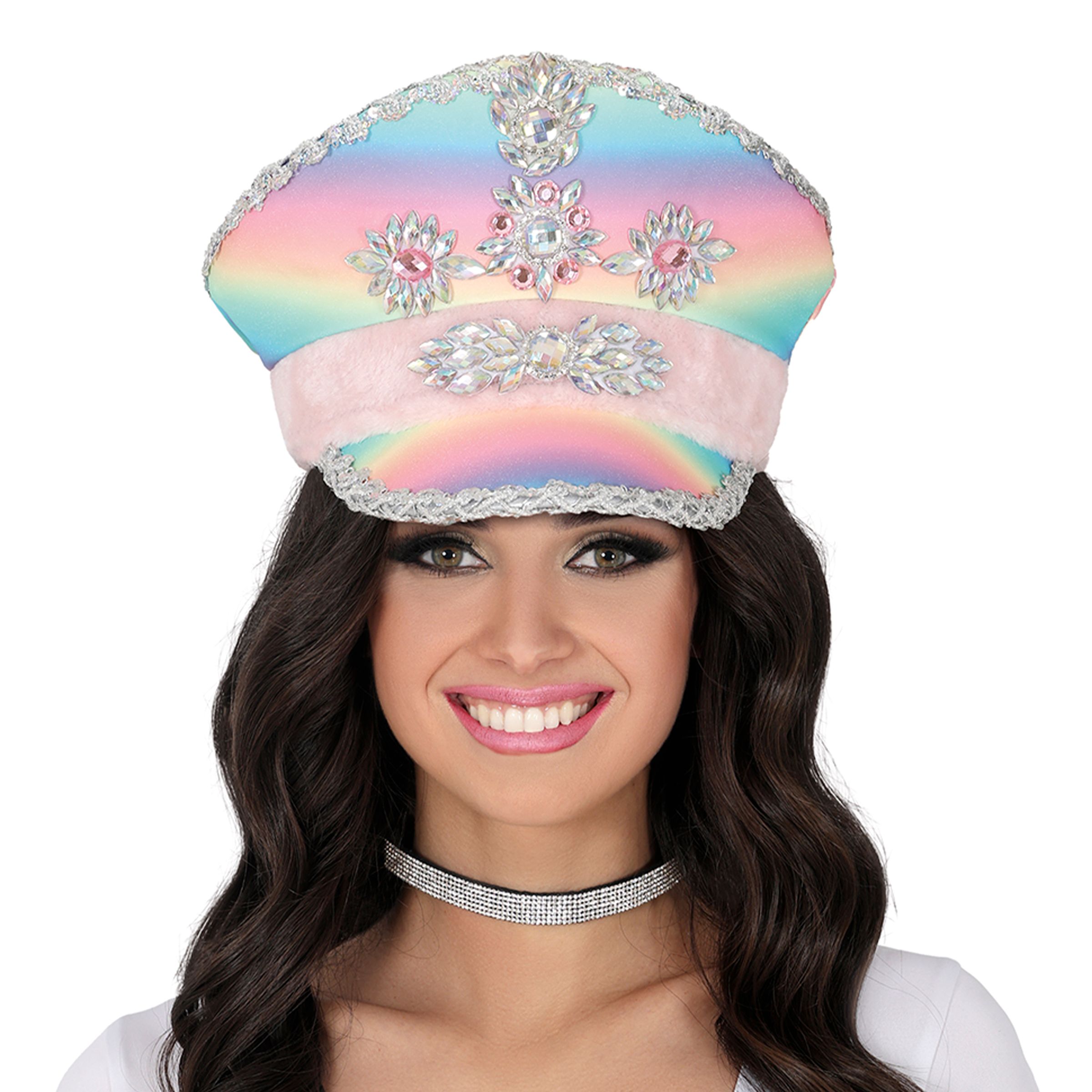 Paljettkeps Multi med Band - One size | Hem - Maskerad - Hattar - Vuxenhattar | Pryloteket