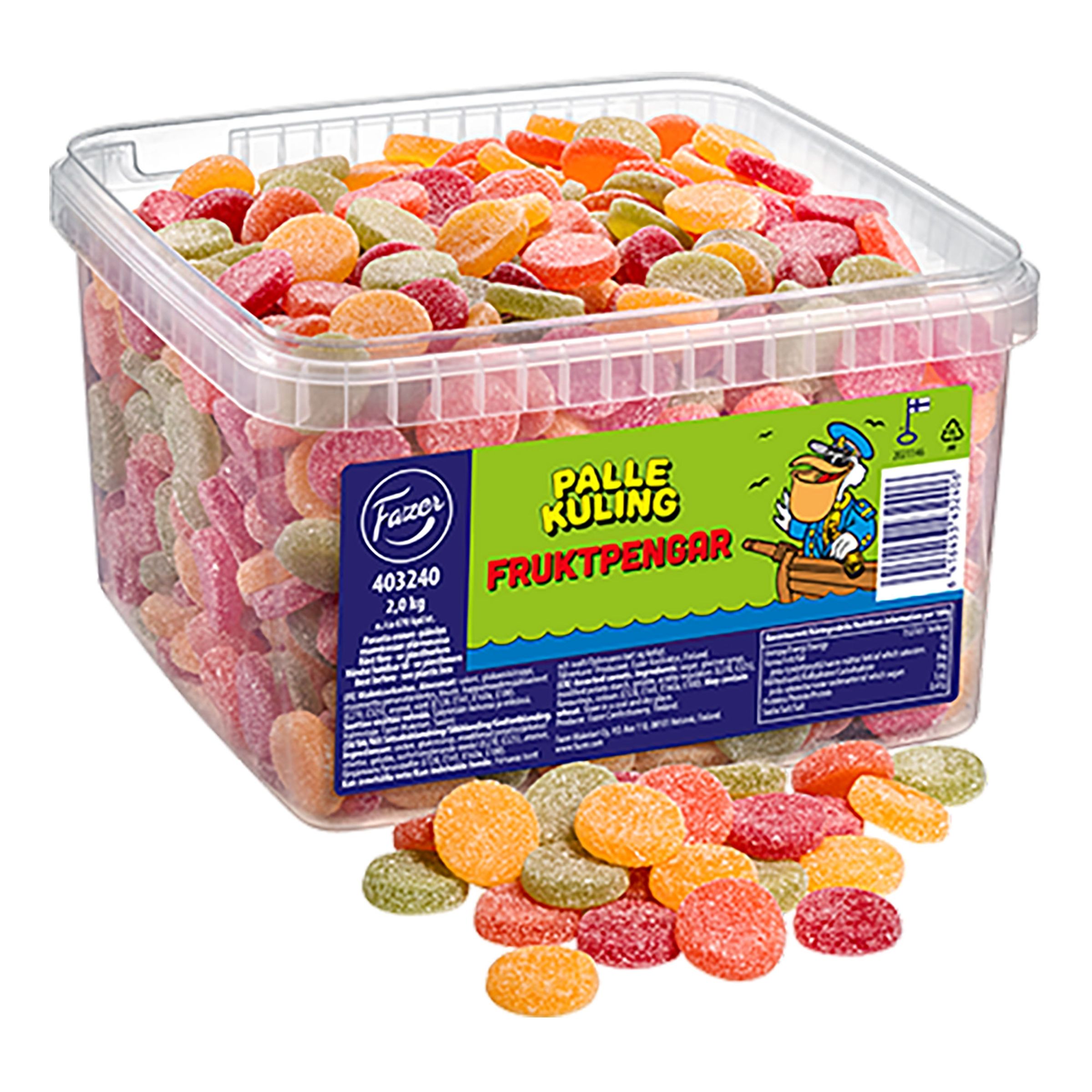 Fazer Palle Kuling Frugtpenge Økonomipakke - 2 kg