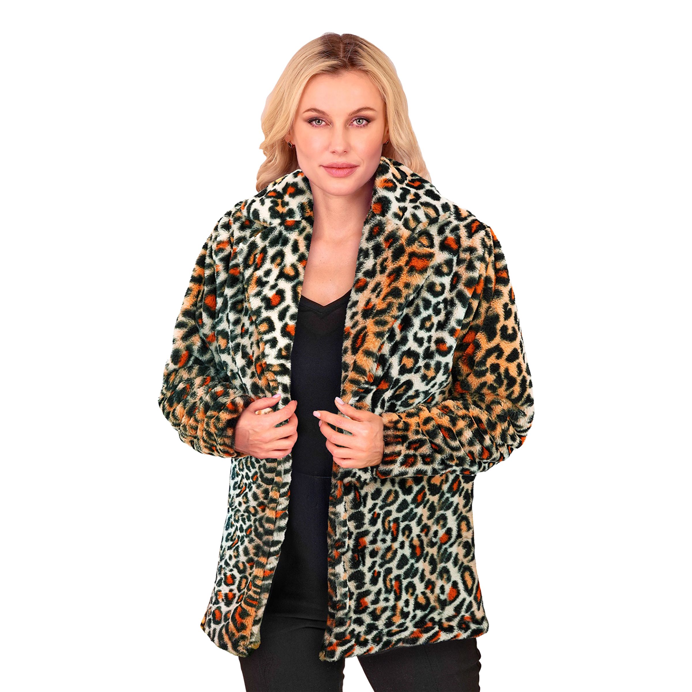 Pälsjacka Leopard - Large/X-Large | Hem - Roliga Prylar - Kläder - Jackor | Pryloteket