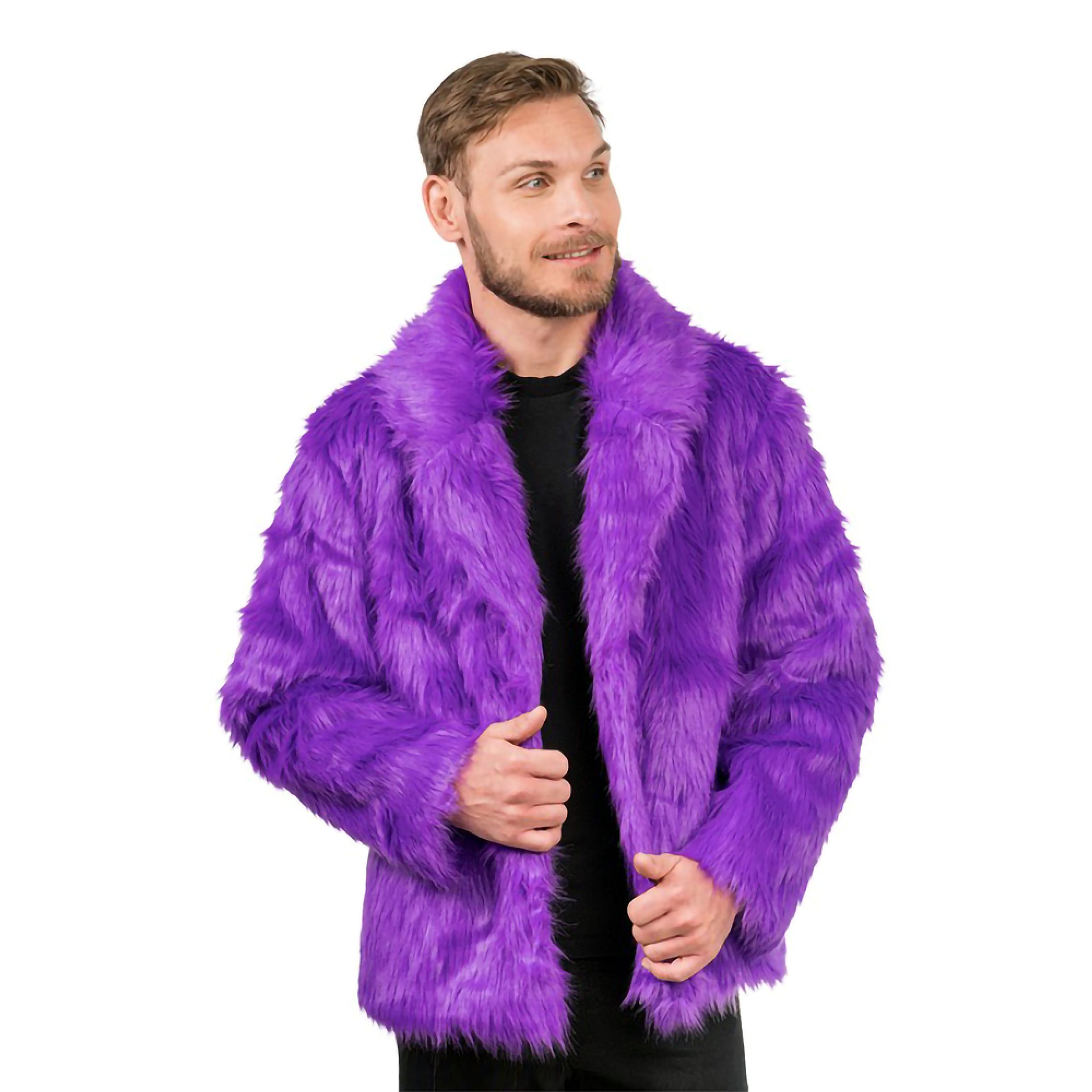 Pälsjacka Lila - Medium | Hem - Roliga Prylar - Kläder - Jackor | Pryloteket
