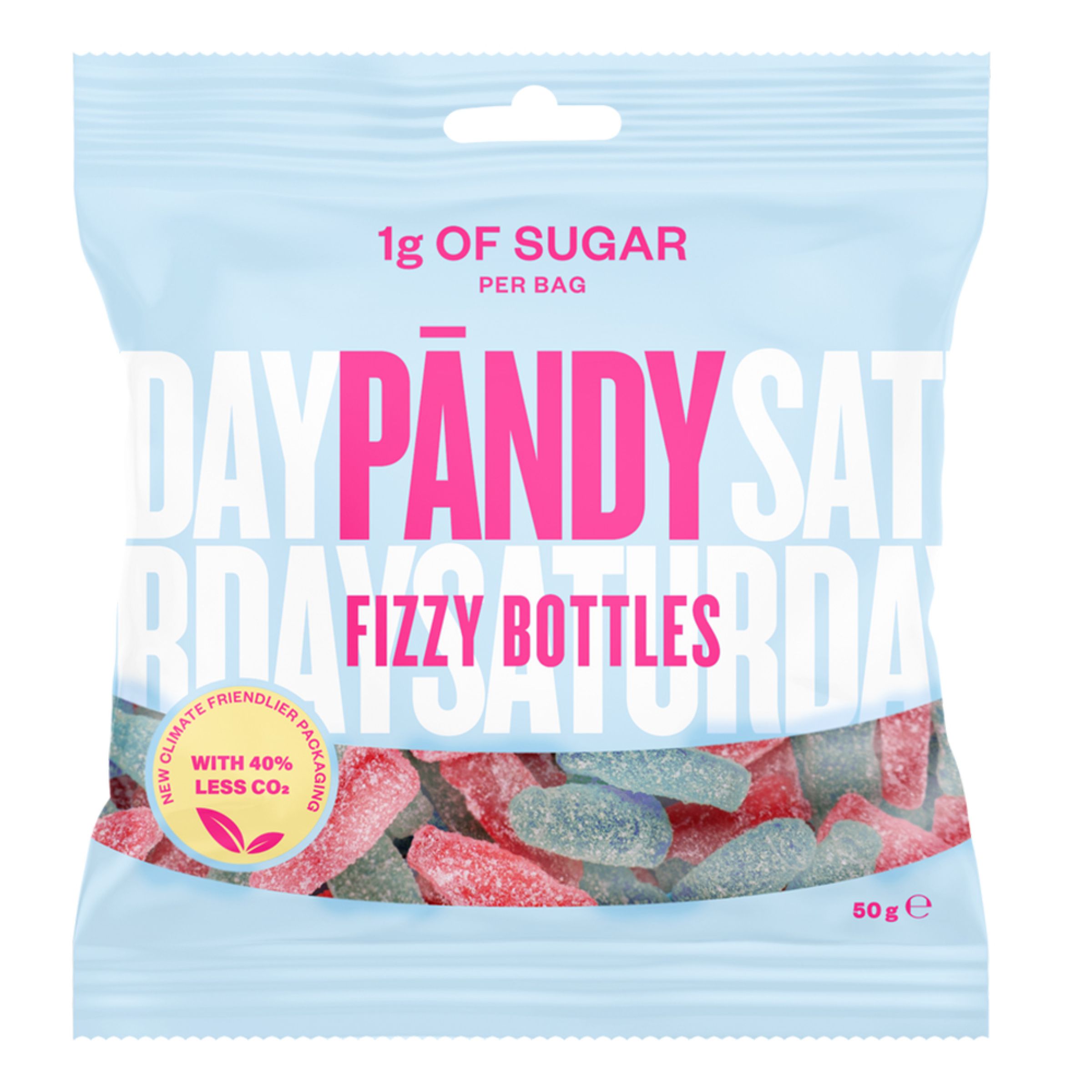 Pändy Fizzy Bottles - 50 g billede