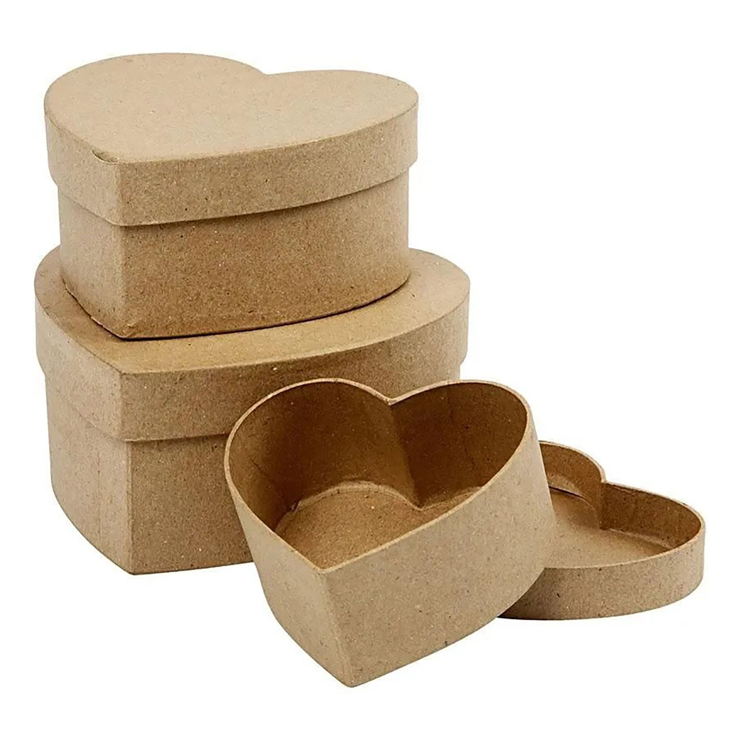 Pappersaskar Hjärtformade - 3-pack | Hem - Roliga Prylar - Hobby & Fritid - Pyssel & Hobbymaterial | Pryloteket