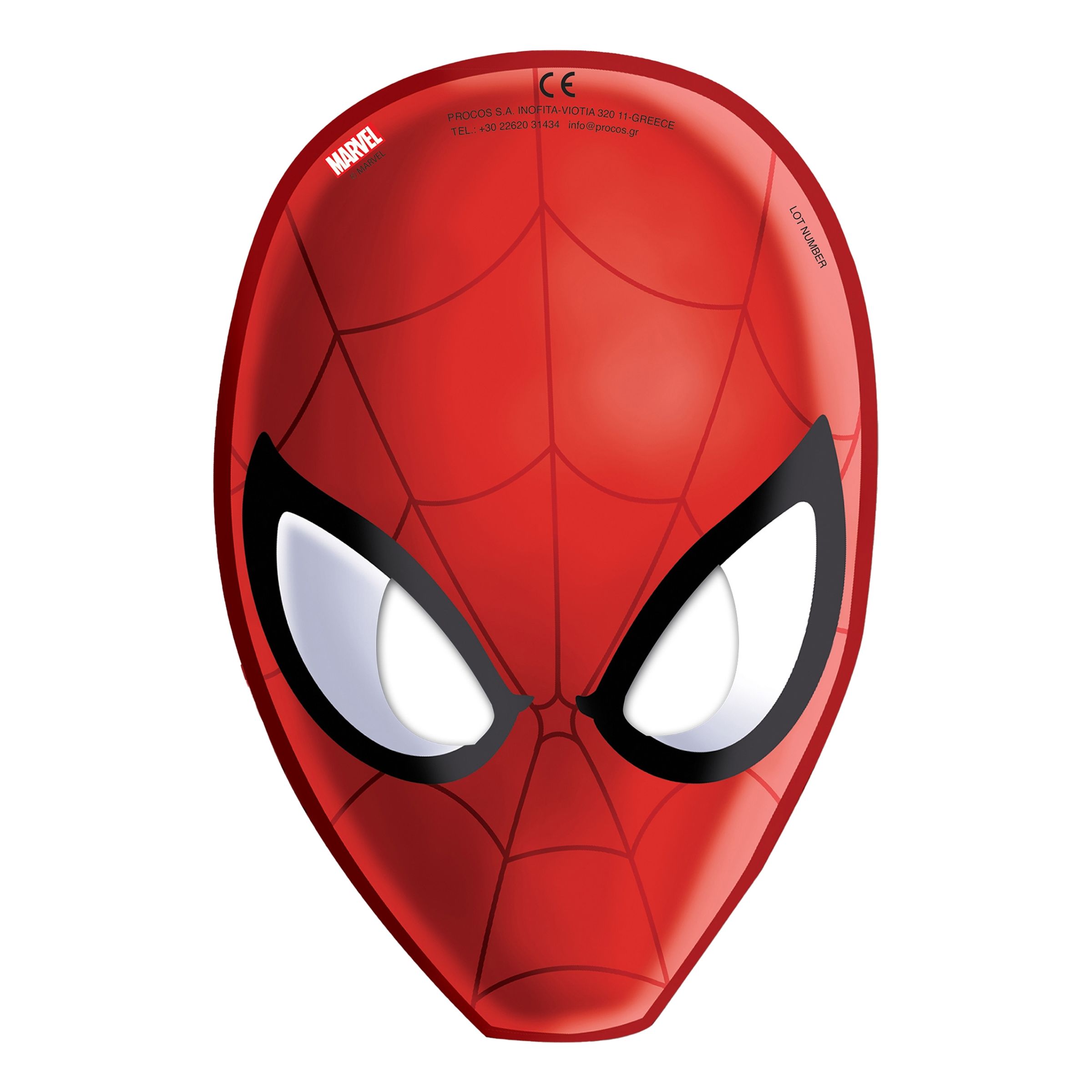 Papmasker Ultimate Spiderman - 6-pak billede