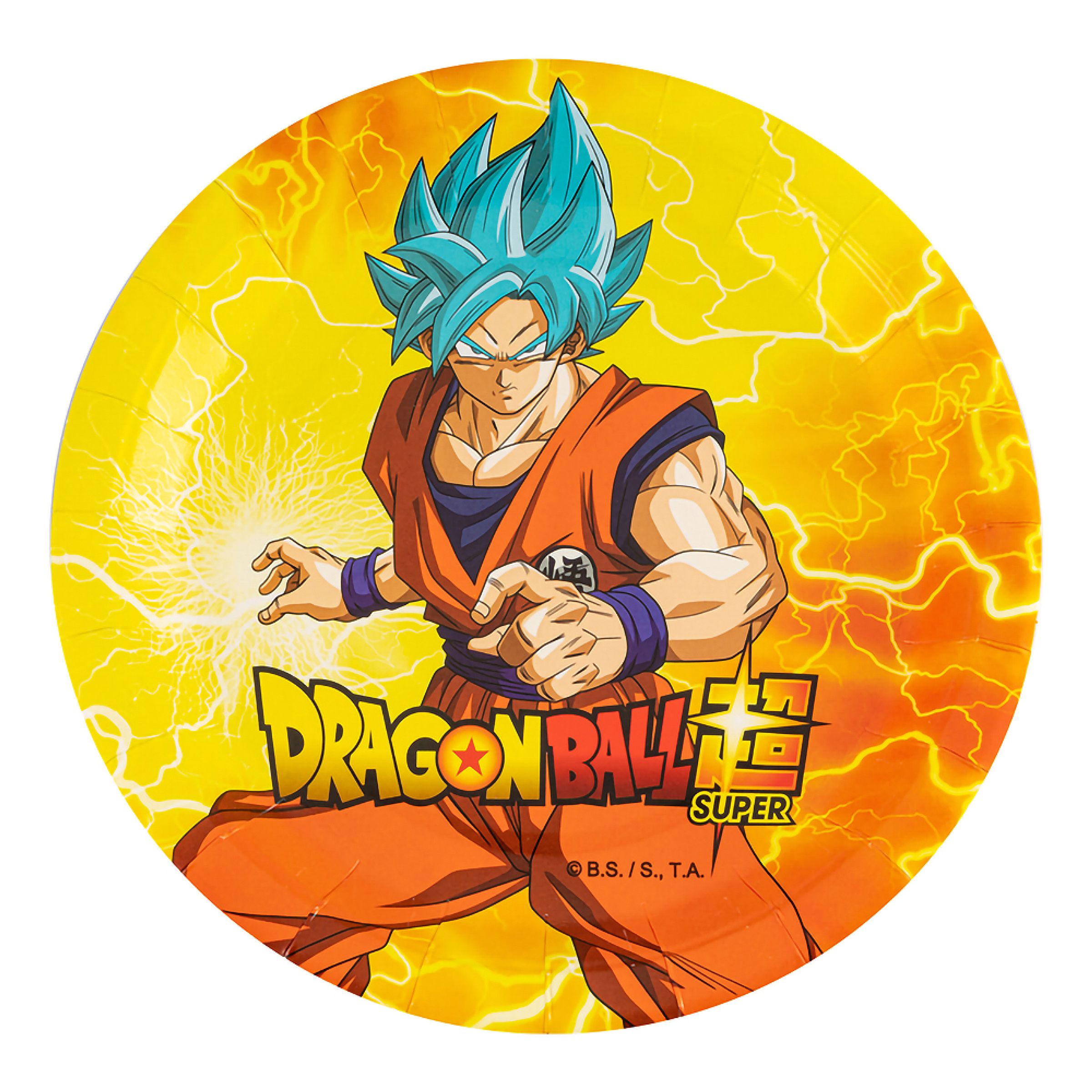 Pappersassietter Dragon Ball Super - 8-pack | Hem - Festartiklar - Dukning - Engångstallrikar | Pryloteket