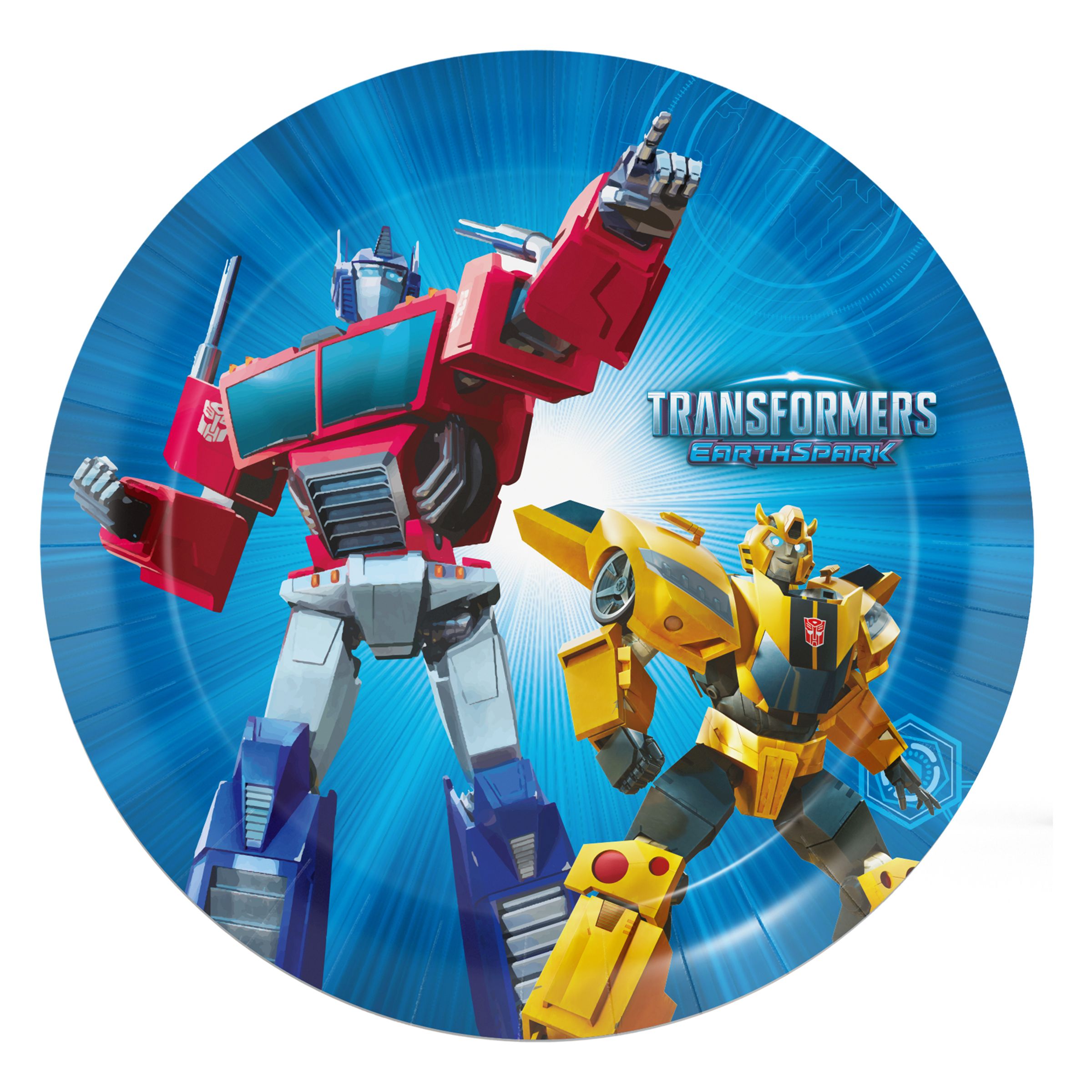 Pappersassietter Transformers EarthSpark&trade; - 8-pack | Hem - Teman - Färger - Blå | Party Outlet