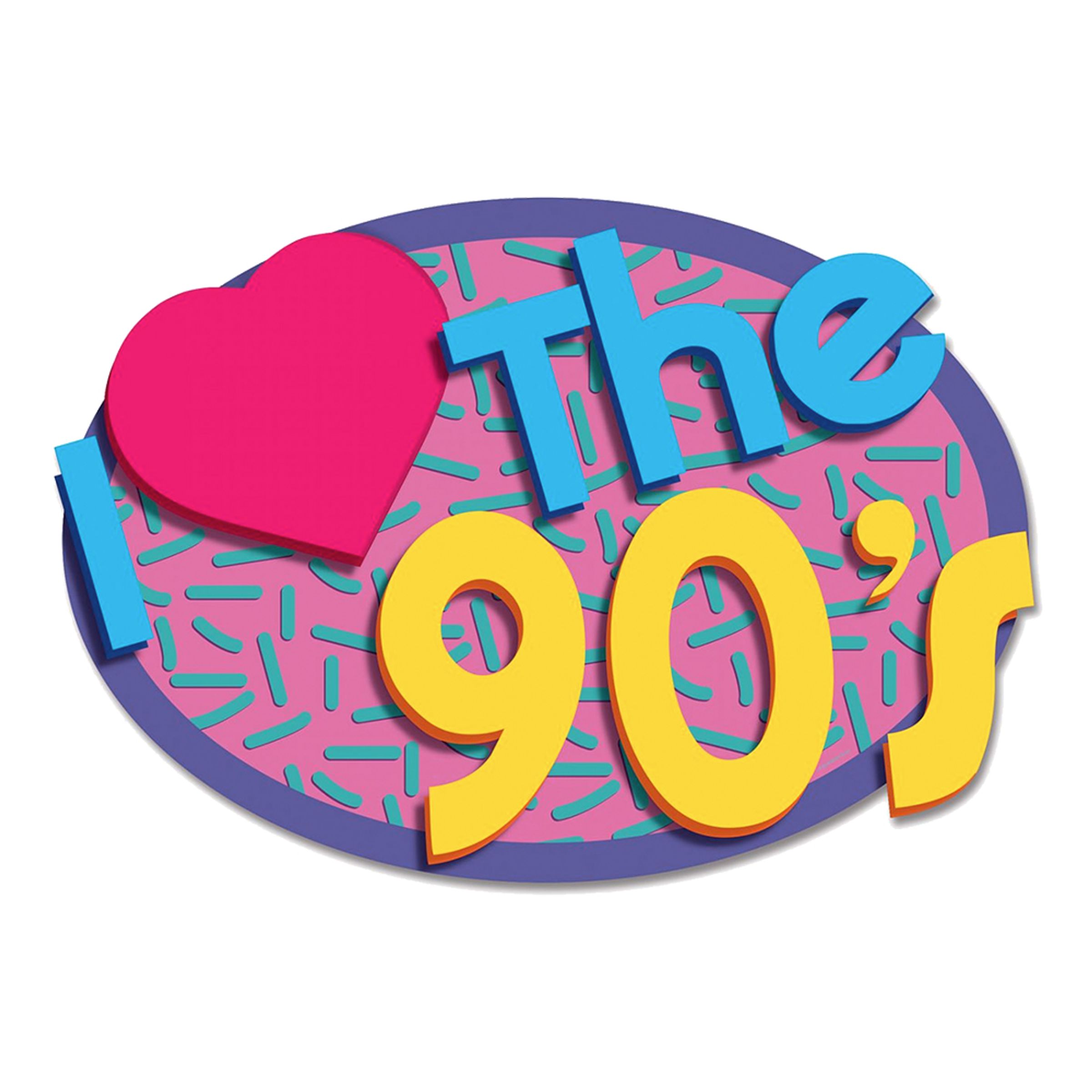 Papdekoration I Love the 90's