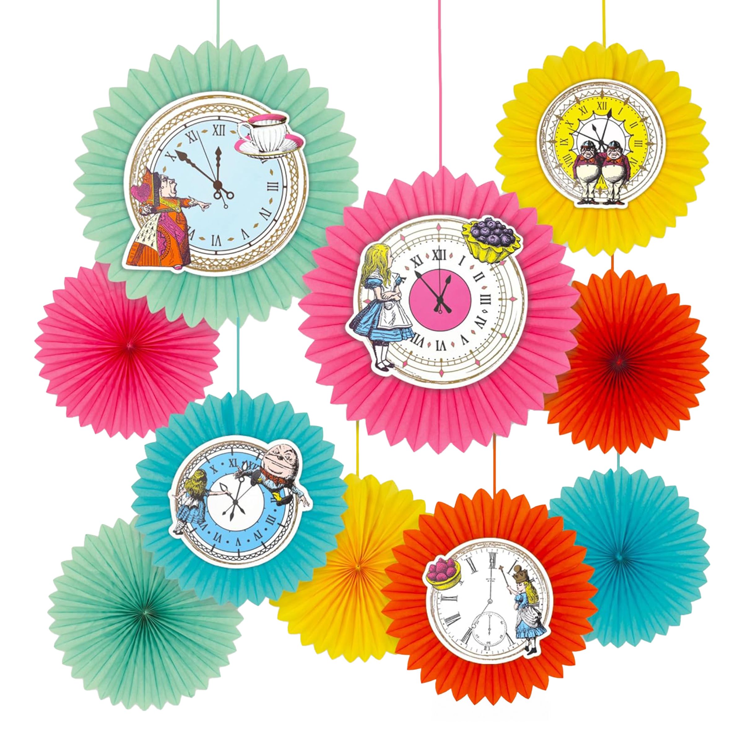 Papirvifter Alice Wonderland - 10-pak