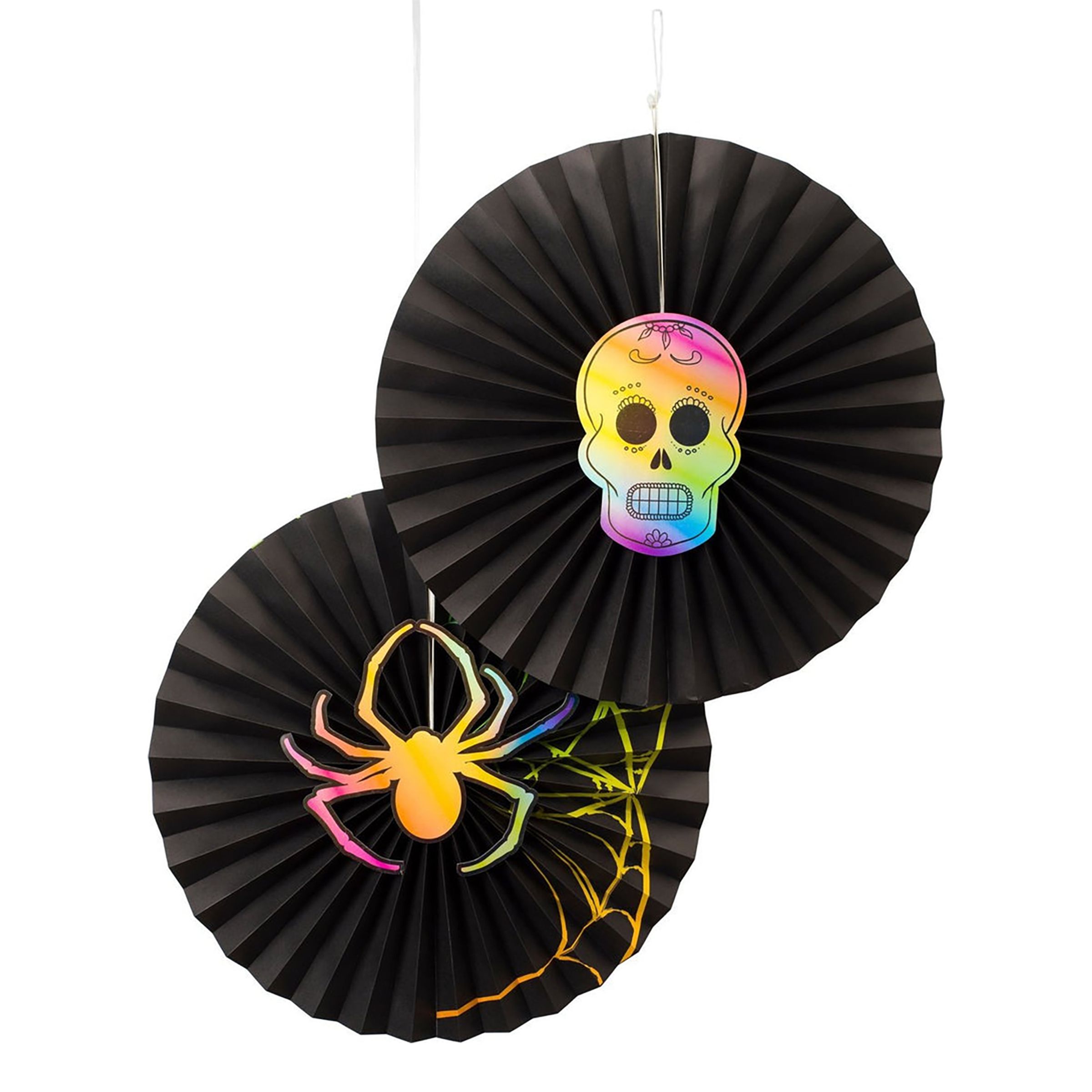Pappersfjädrar Halloween Svart - 2-pack | Hem - Teman - Färger - Svart | Pryloteket