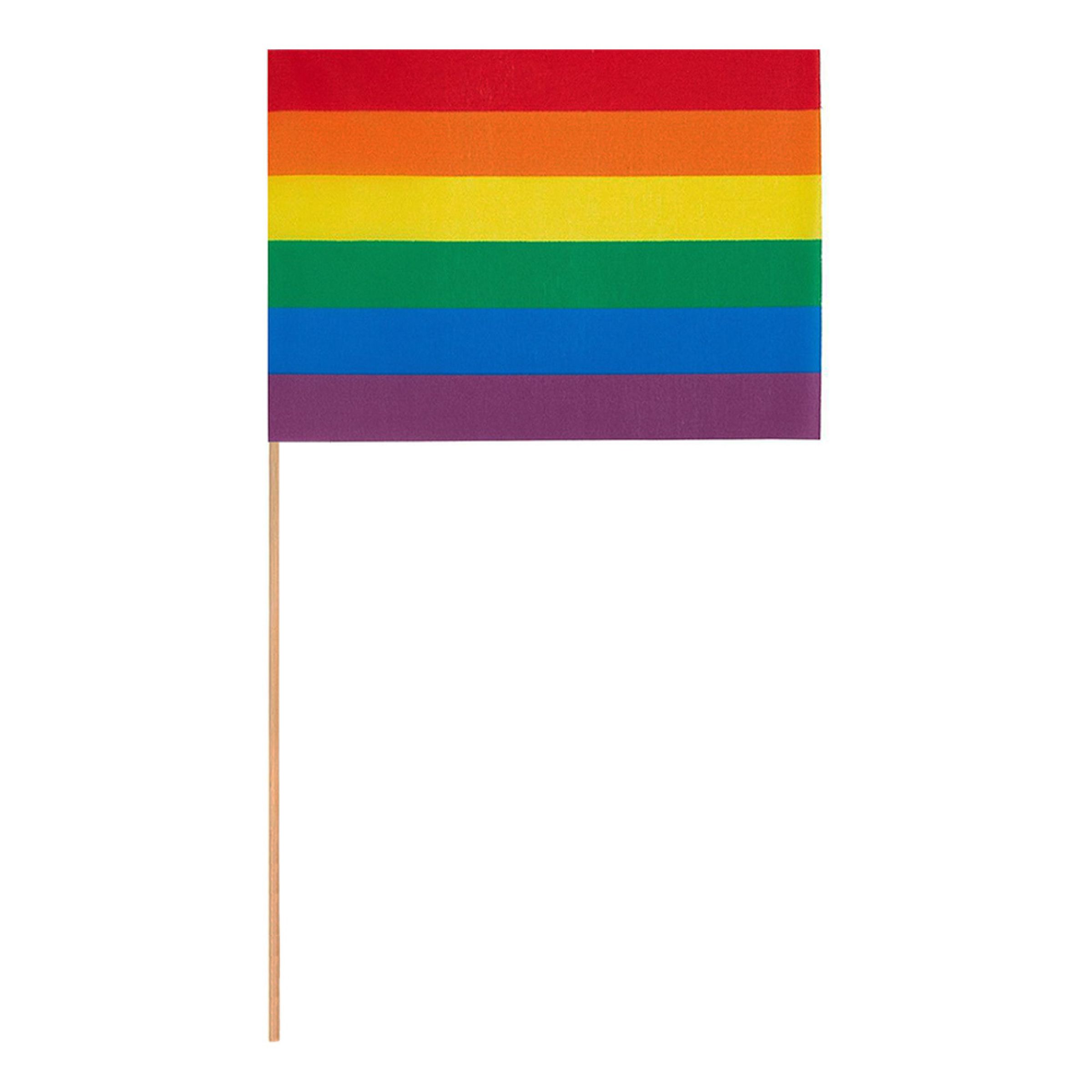 Papirsflag Pride - 6-pak
