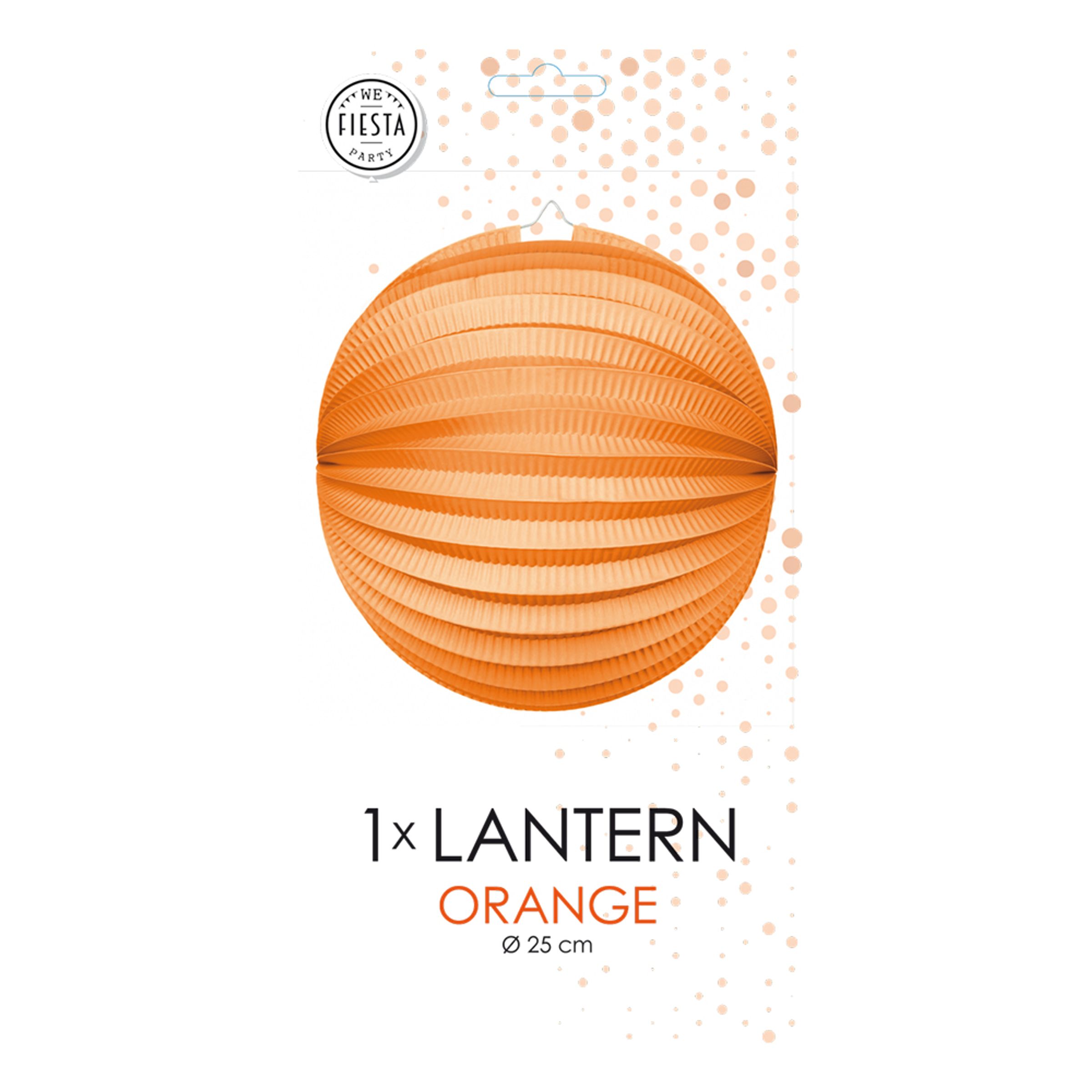 Papirlanterne Rund Orange