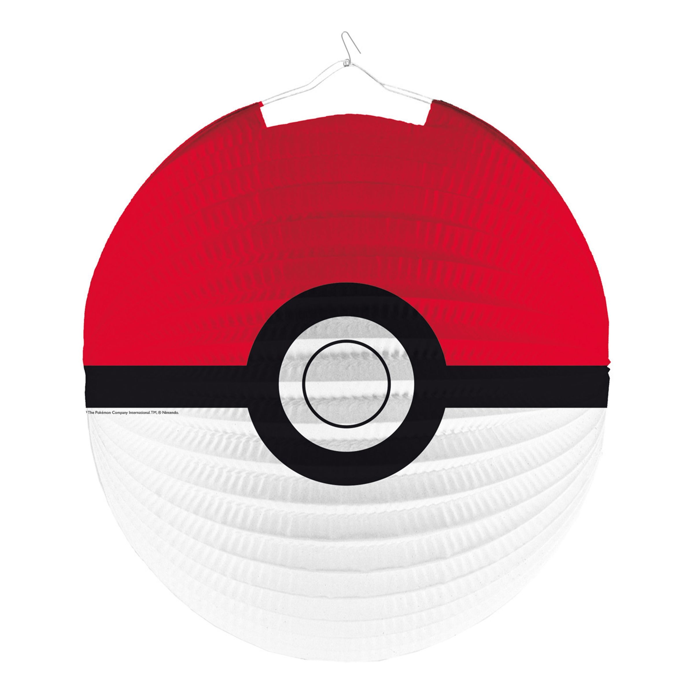 Papirlanterne Rund Pokémon Ball