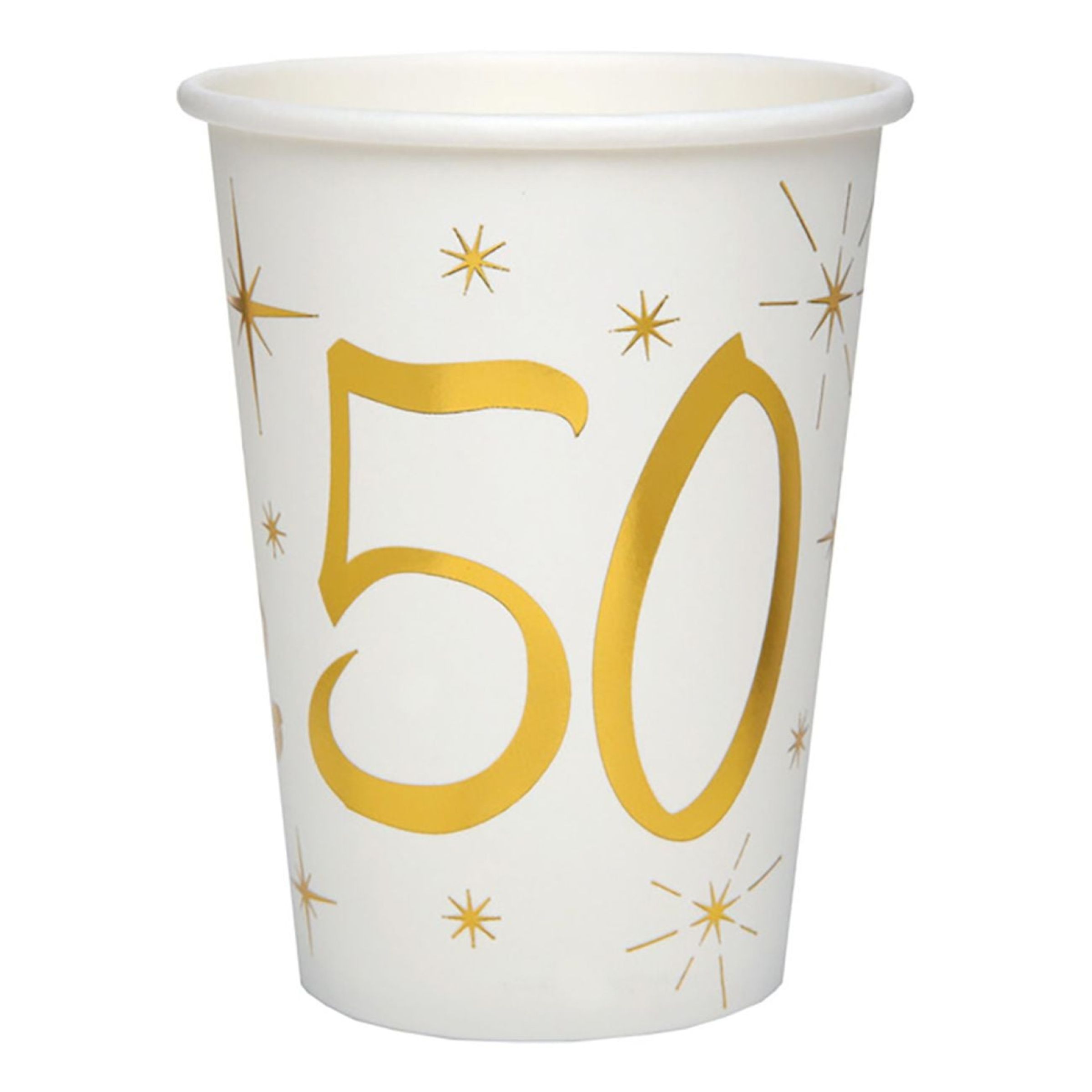 Papkrus 50 Guld/Hvid - 10-pak