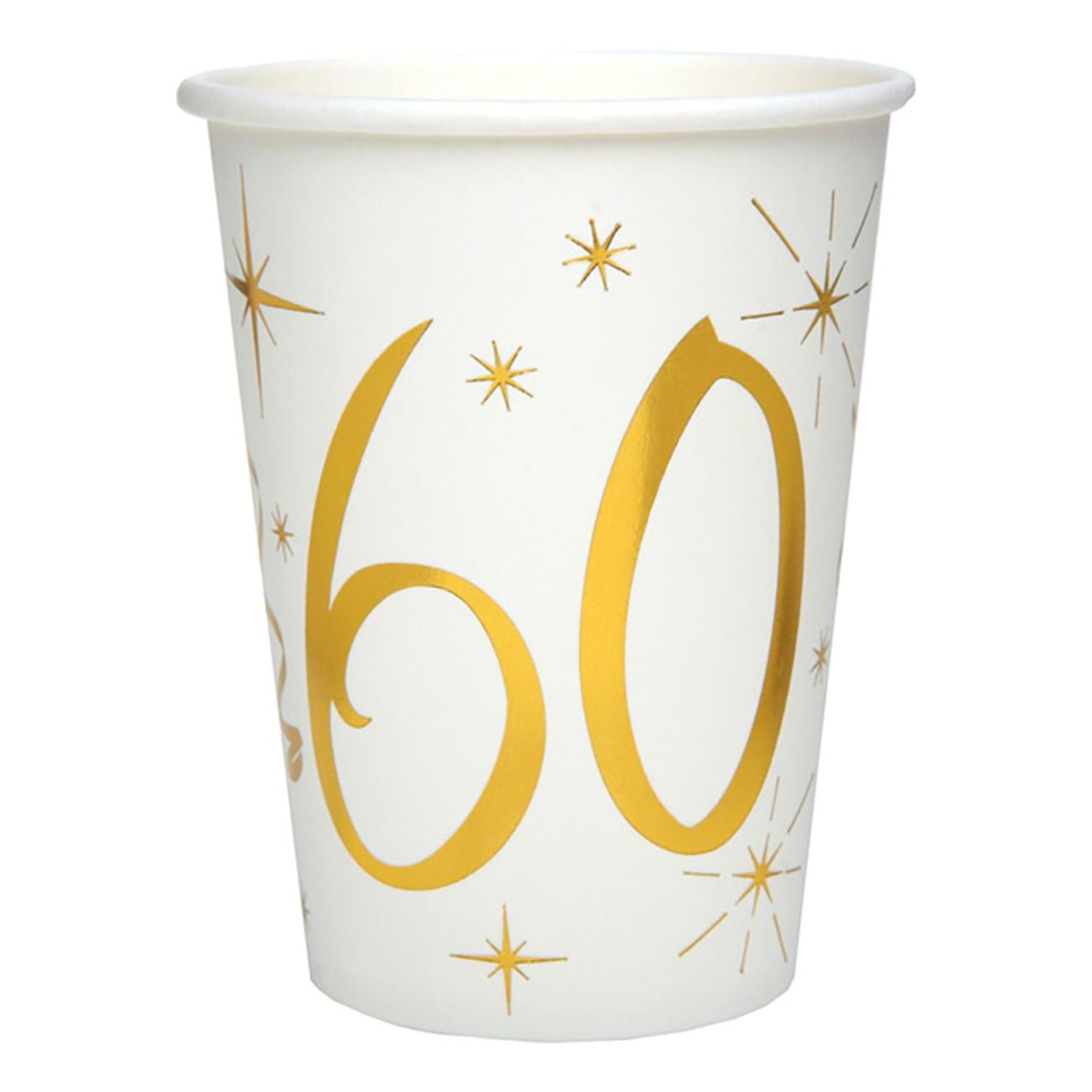 Papkrus 60 Guld/Hvid - 10-pak