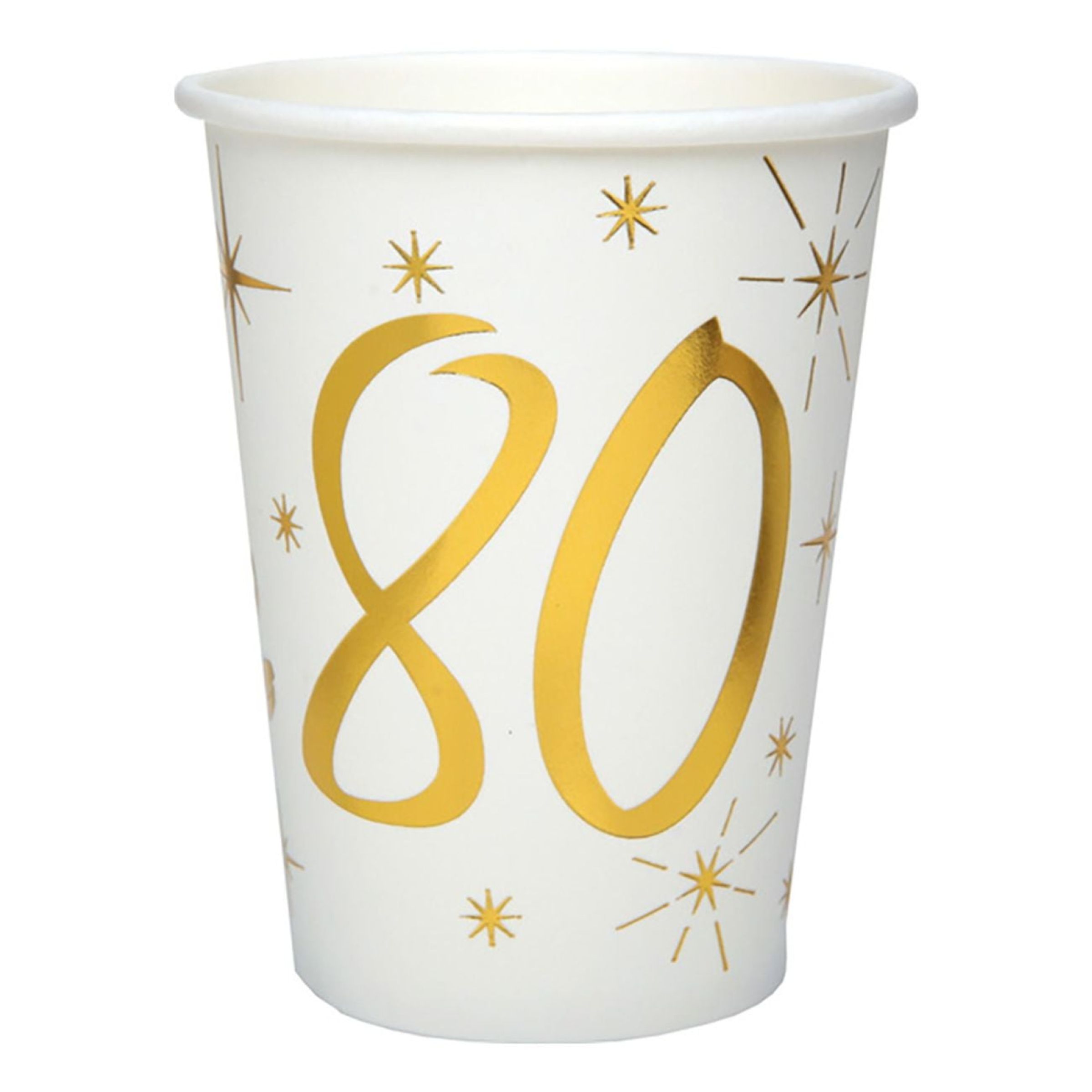 Papkrus 80 Guld/Hvid - 10-pak