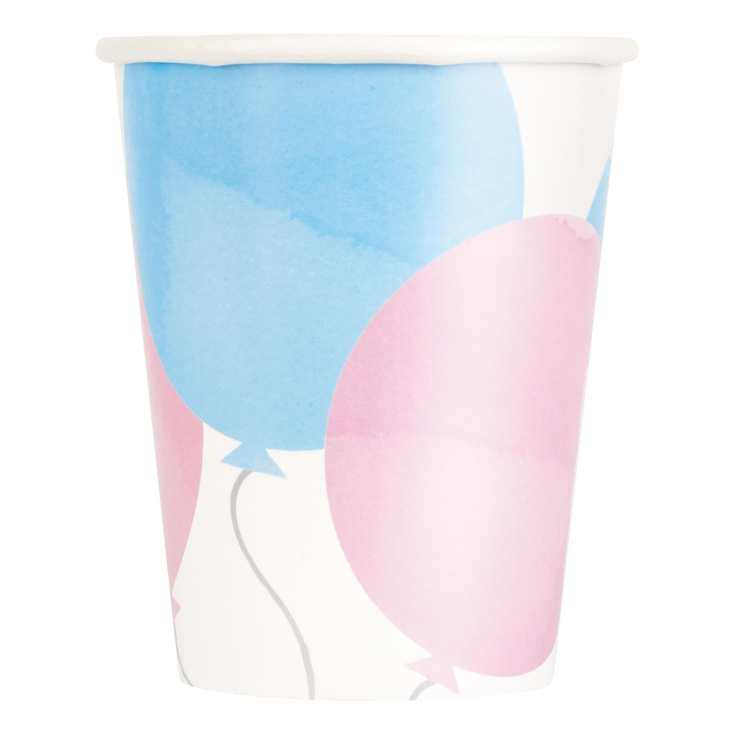 Papkrus Balloner Lyserød/Blå - 8-pak