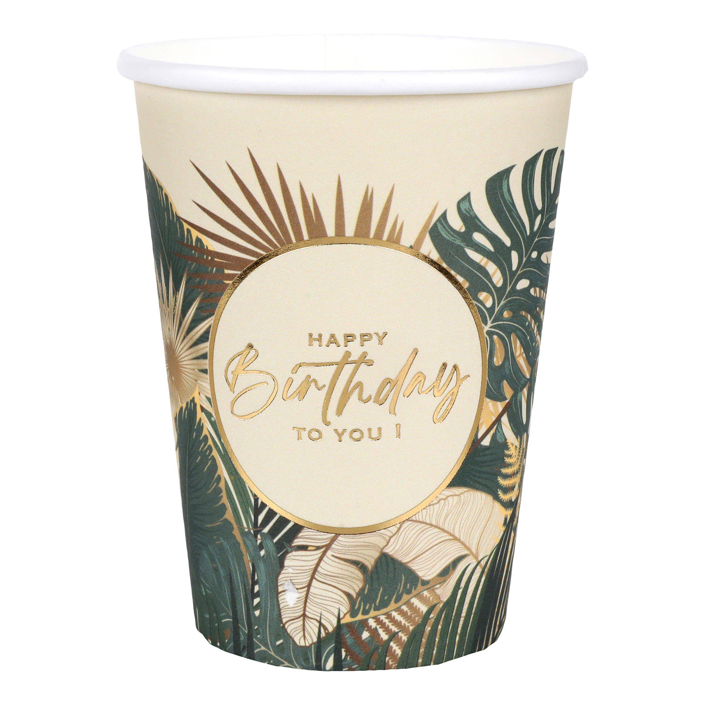 Papkrus Birthday Jungle Vert - 10-pak