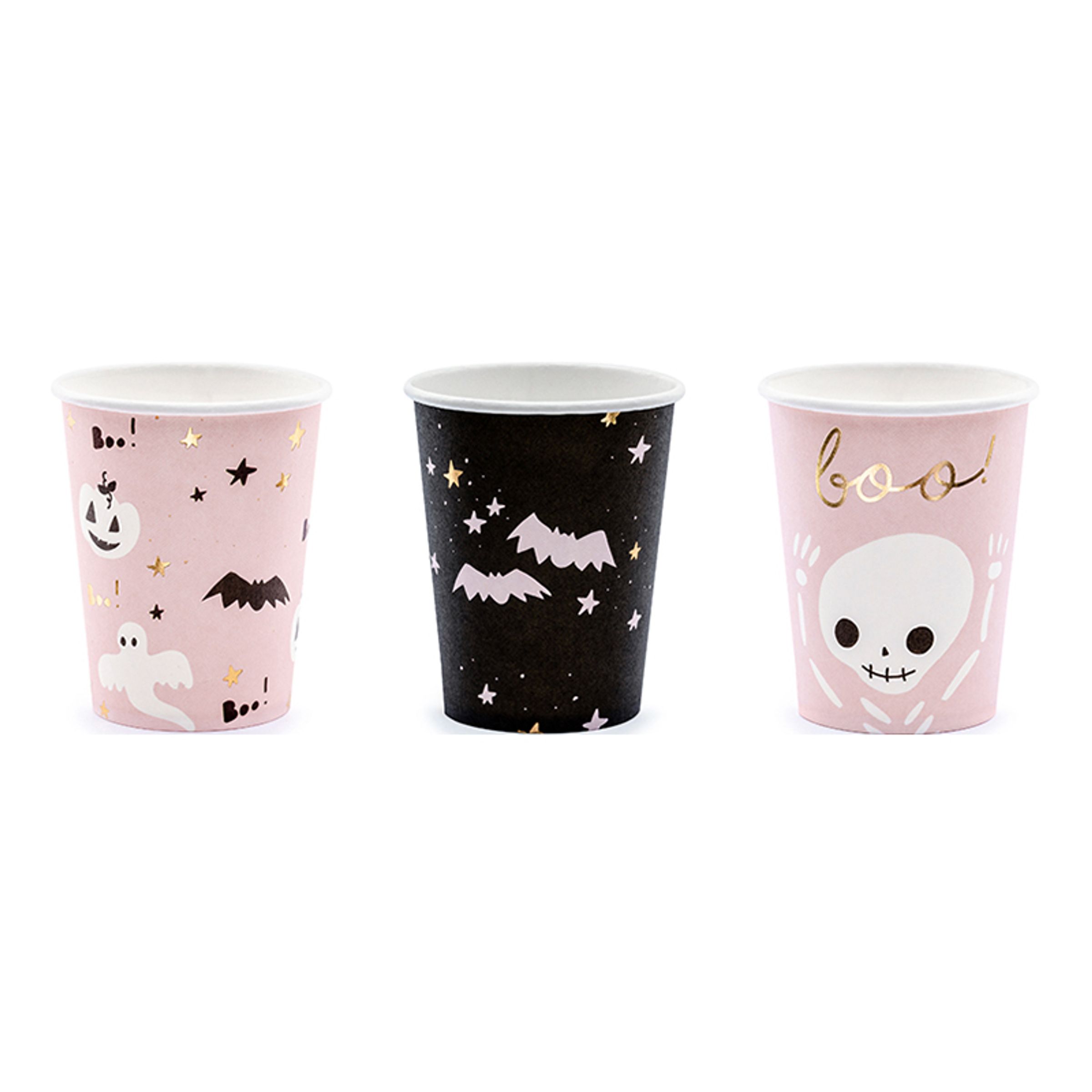 Pappersmuggar Boo! - 6-pack | Hem - Festartiklar - Dukning - Engångsmuggar & Glas | Party Outlet