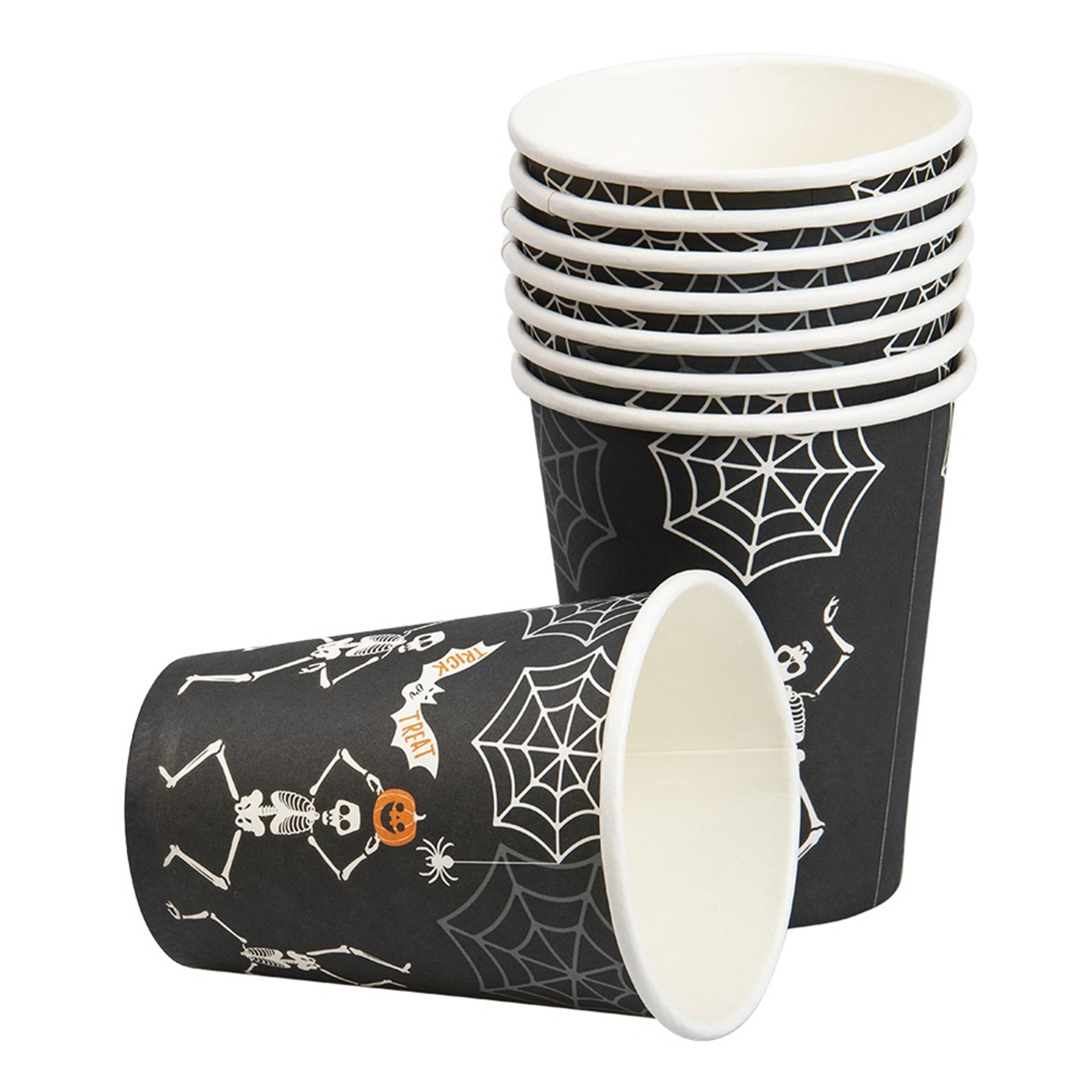 Halloween papkrus 8 stk. - Skeletter