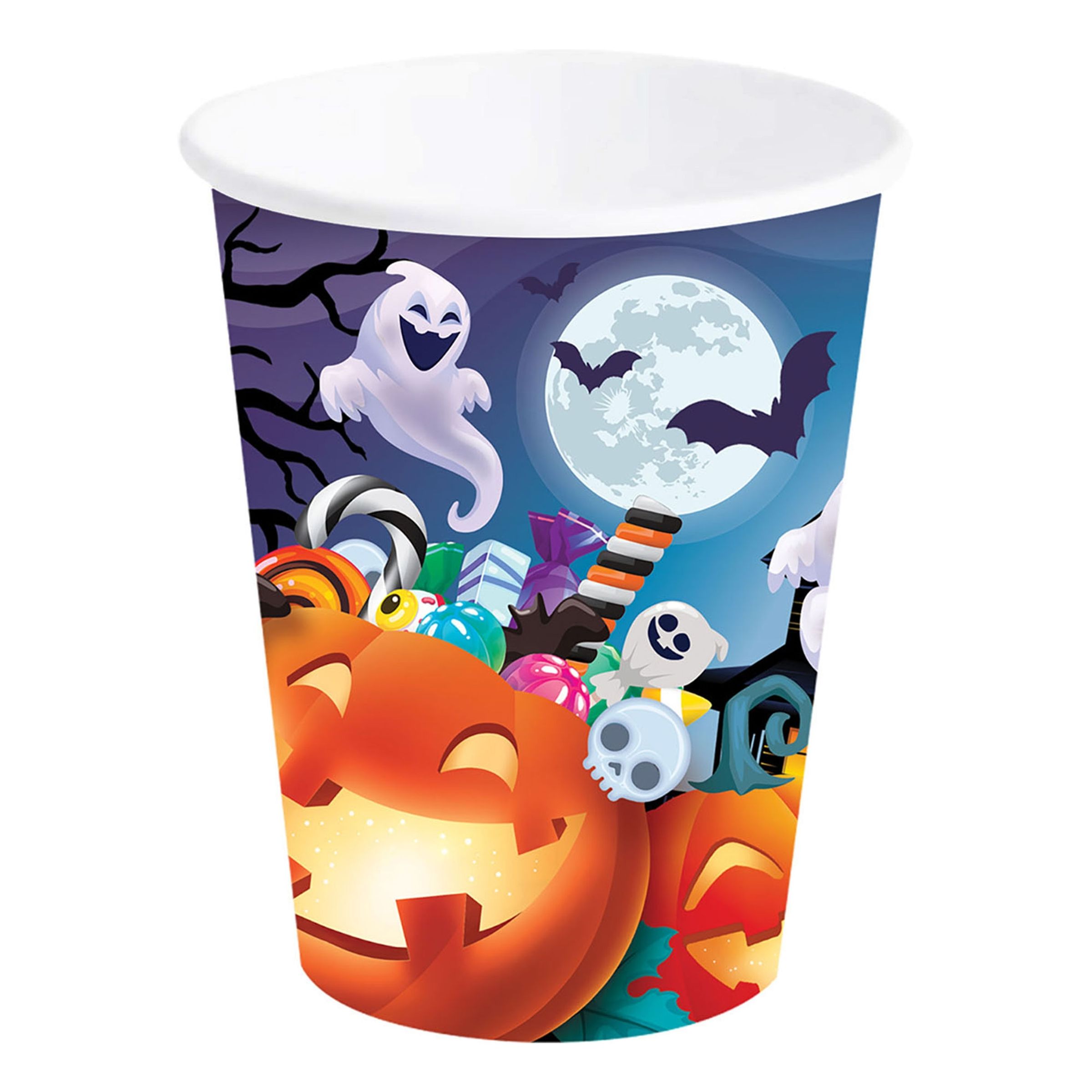 Pappersmuggar Halloweenkalas - 6-pack | Hem - Teman - Högtider - Halloween - Halloweendukning | Maskeradspecialisten