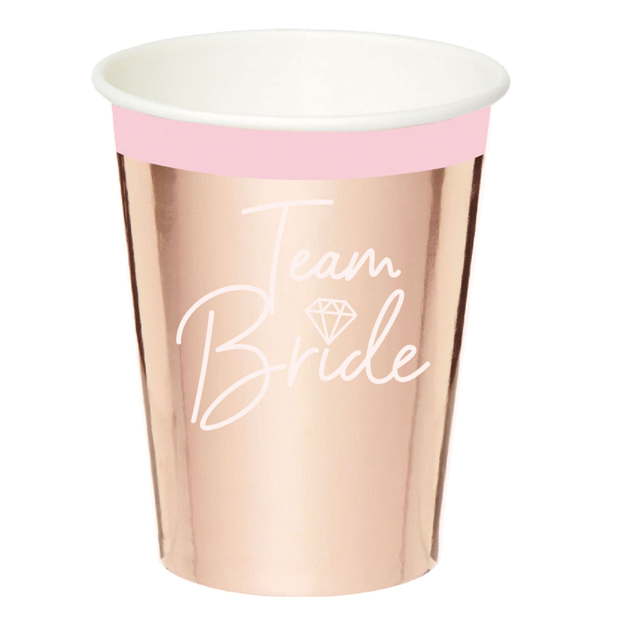 Papkrus Polterabend Team Bride - 8-pak