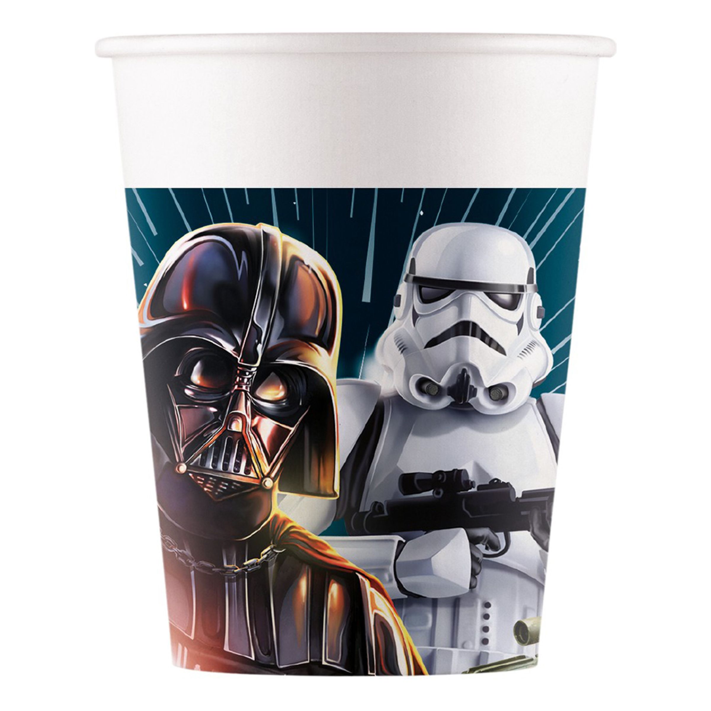 Decorata Party Papkrus - 8-pak - 200 ml - Star Wars Galaxy