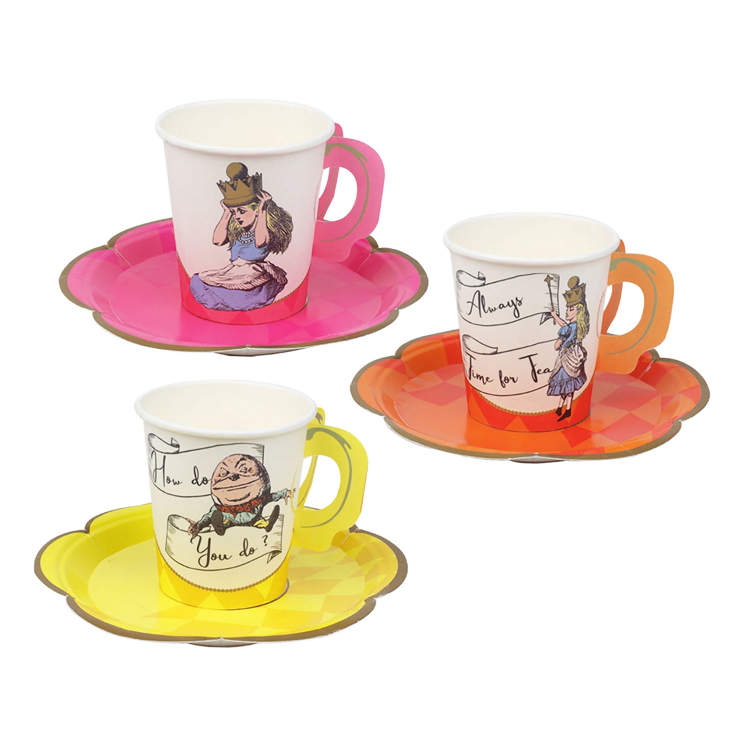 Papkrus Tea Party Alice Wonderland - 12-pak