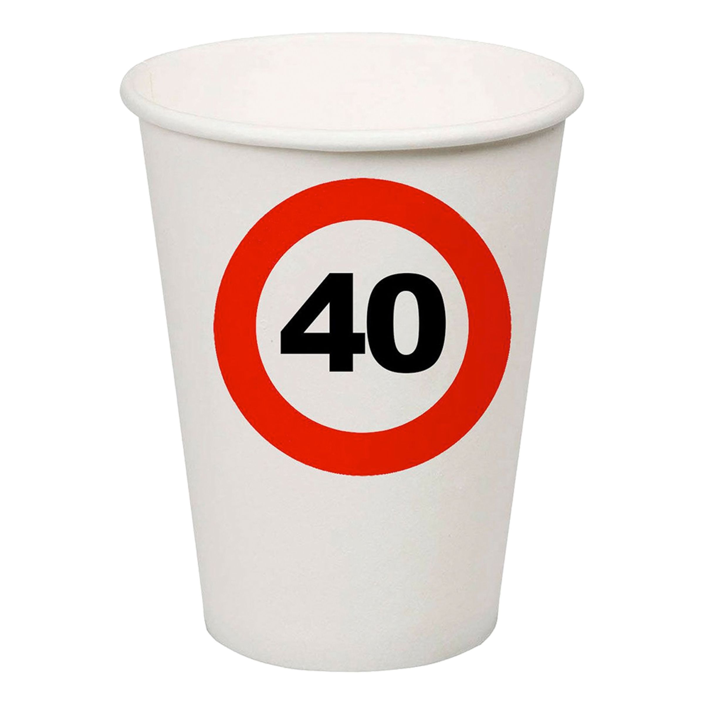 Papkrus Trafikskilt 40 - 8-pak