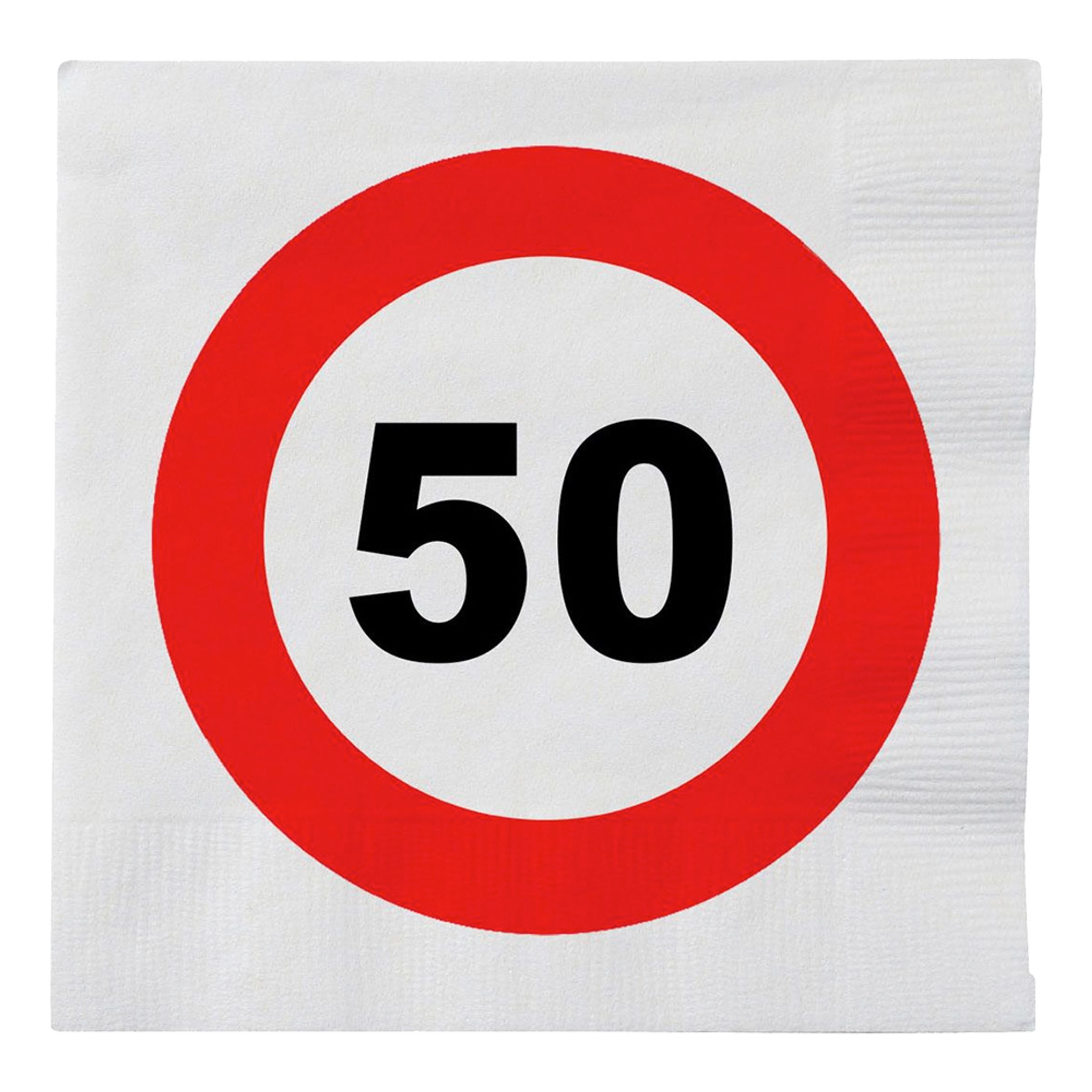 Papirservietter Trafikskilt 50 - 20-stk