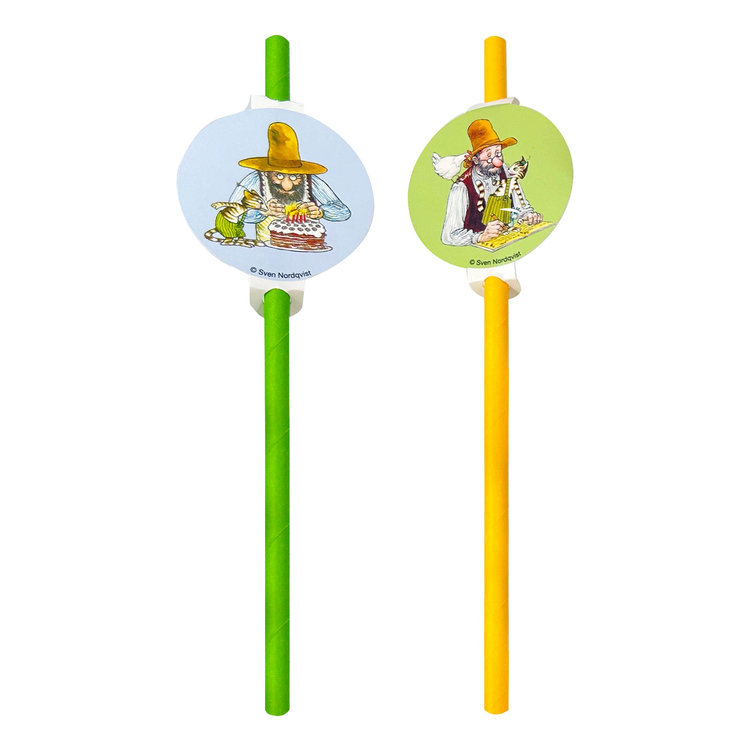 Papperssugrör Pettson & Findus - 10-pack | Hem - Bartillbehör - Drinktillbehör - Sugrör | Pryloteket