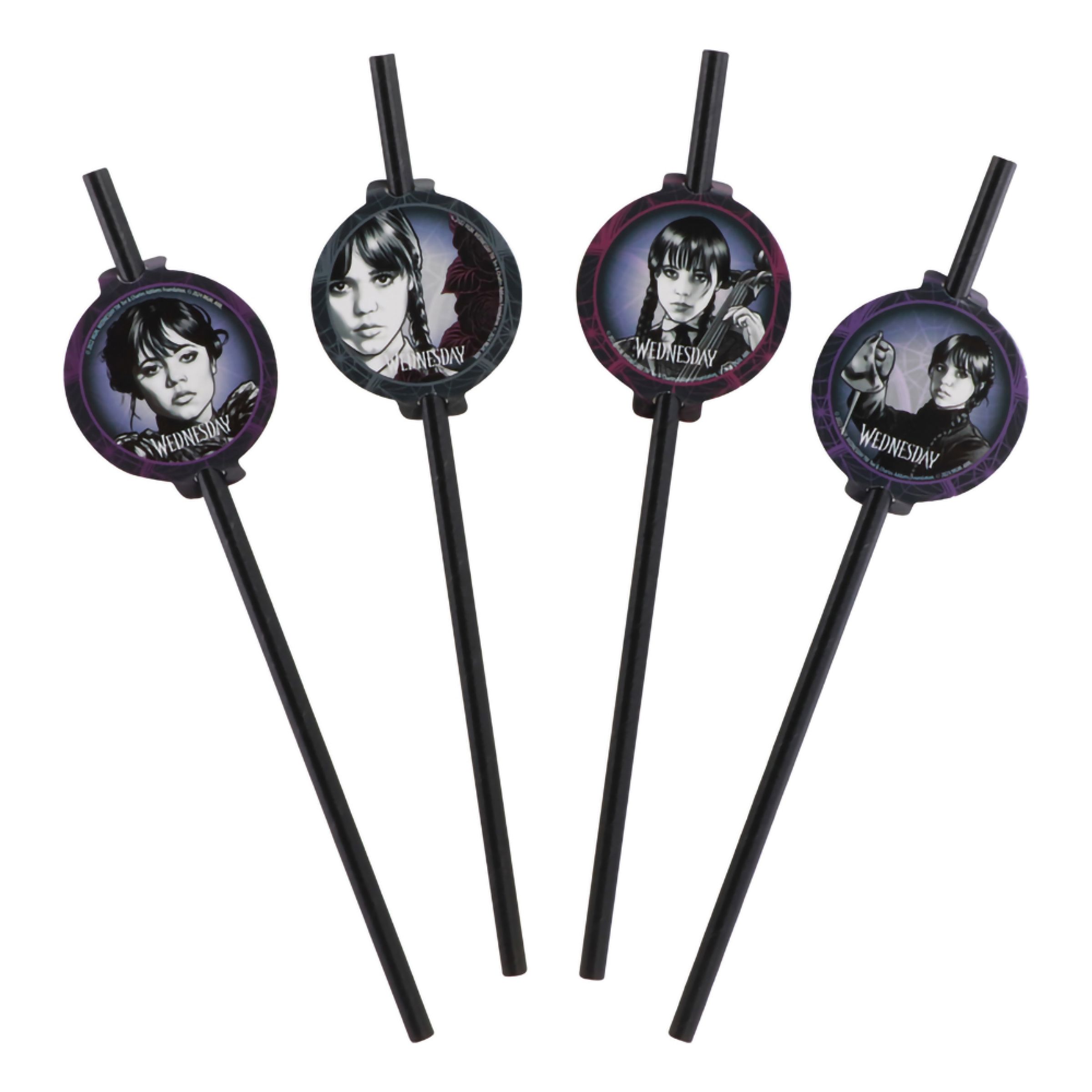 Papperssugrör Wednesday - 8-pack | Hem - Teman - Färger - Lila | Pryloteket