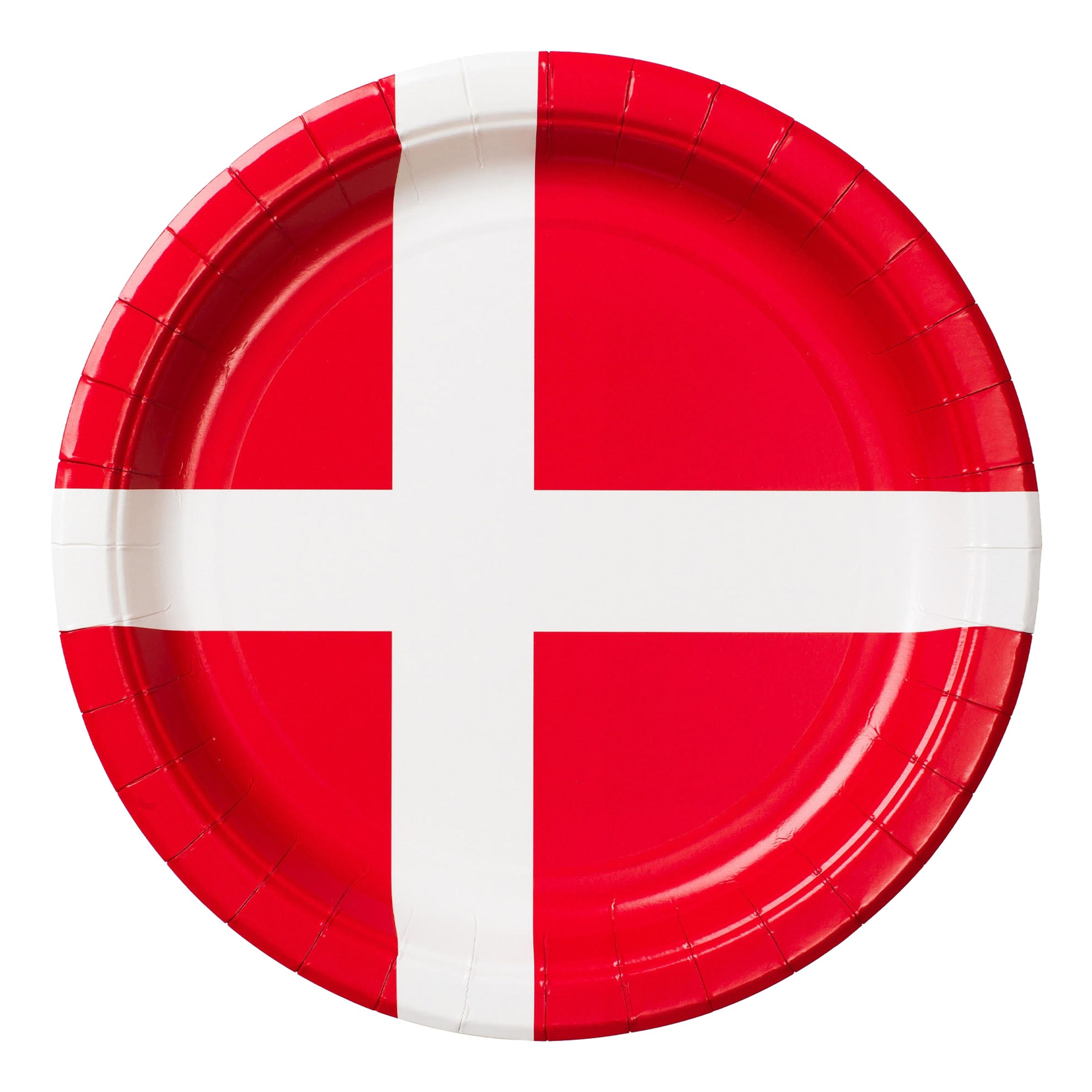 Paptallerkener Danmark - 8-stk