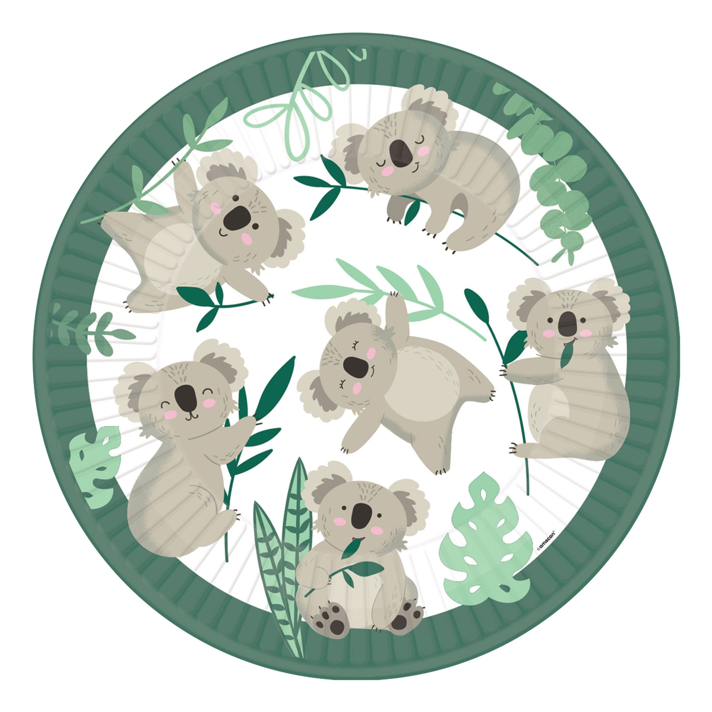Paptallerkener Jungle Koala - 8-pak
