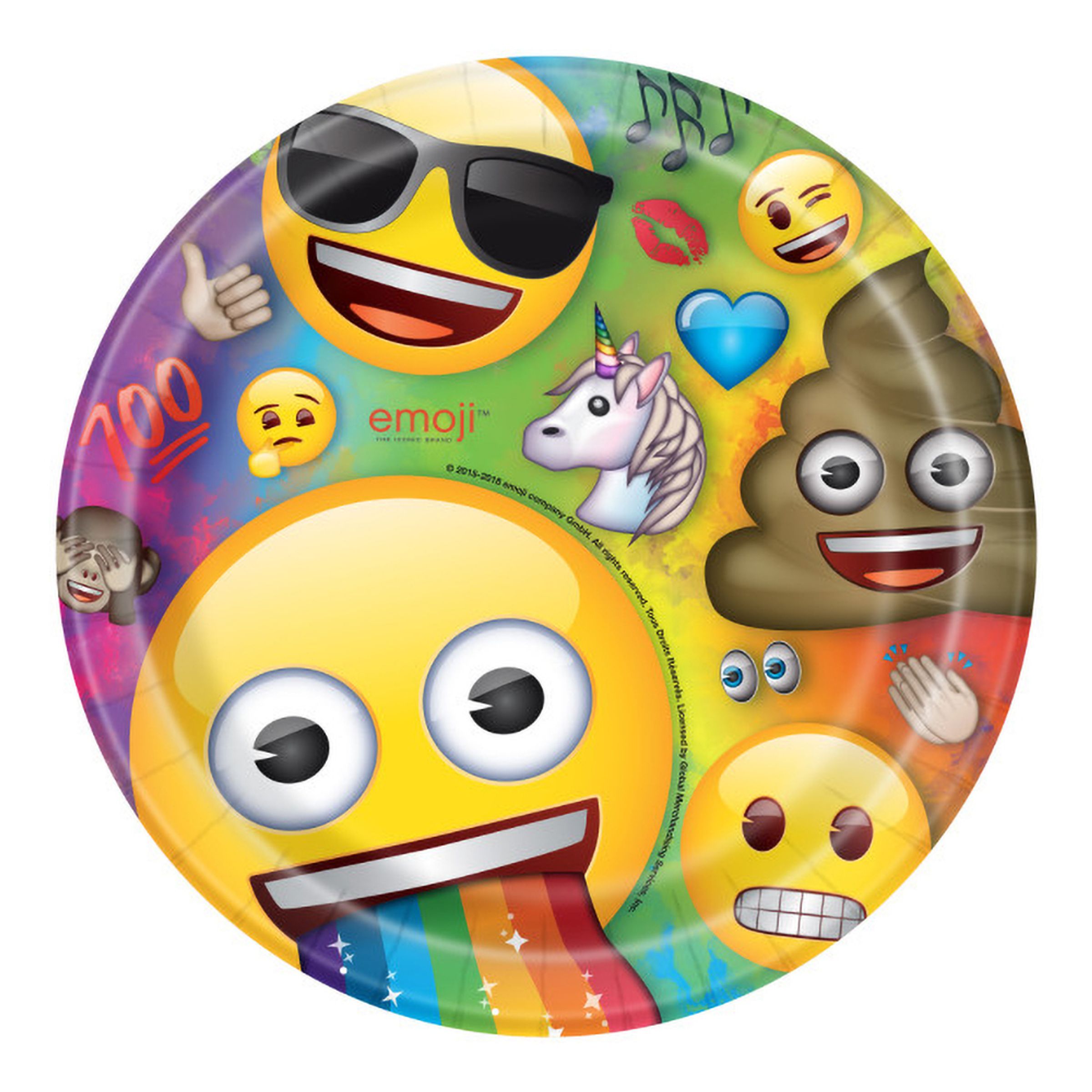 Paptallerkener Emoji - 8-stk