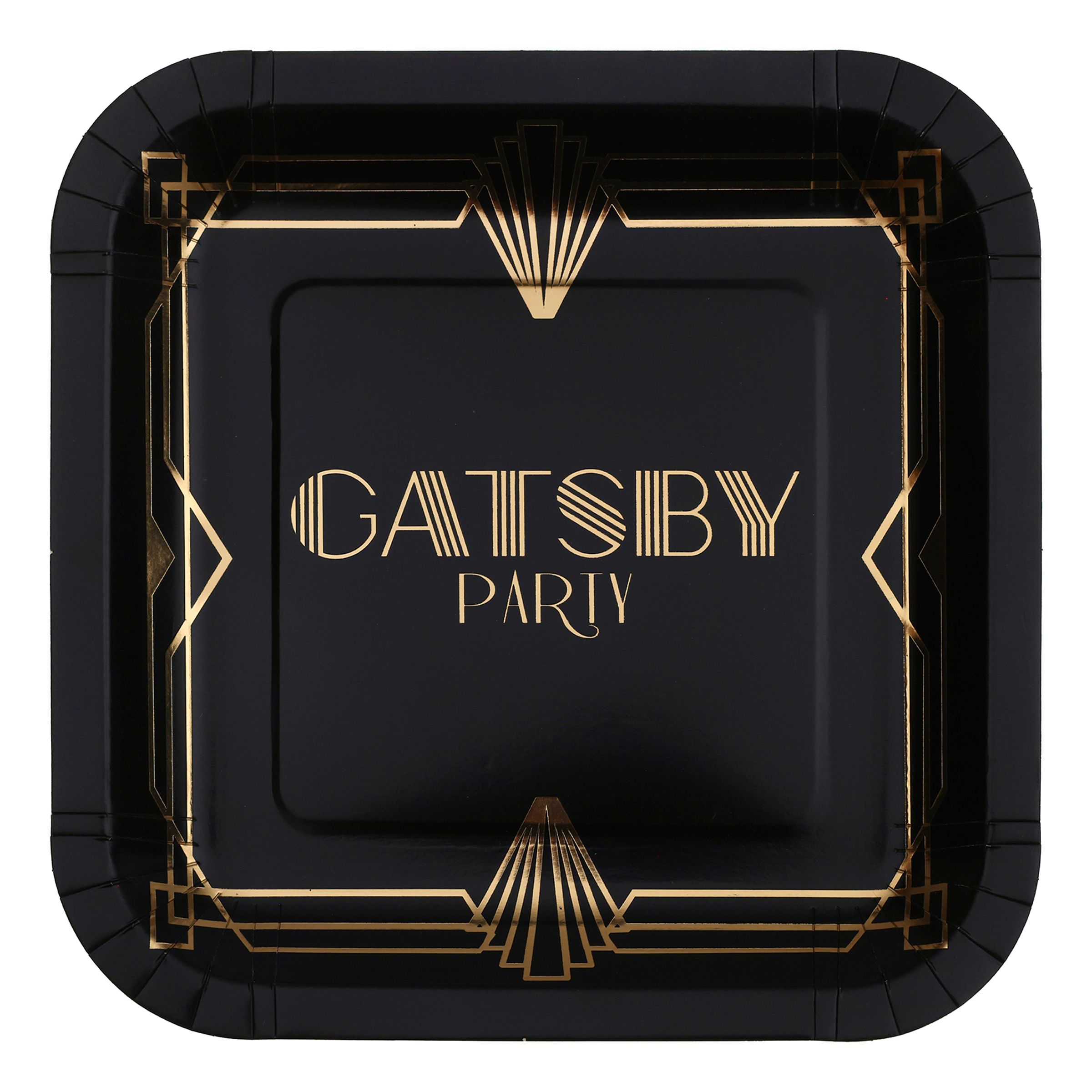Paptallerkener Gatsby Noir - 10-pak