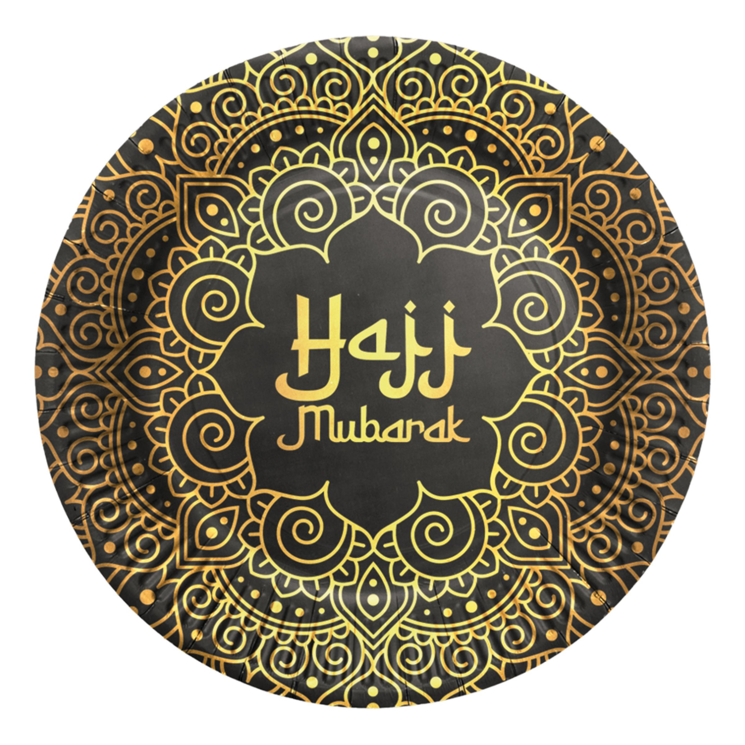 Paptallerkener Hajj Mubarak - 8-pak