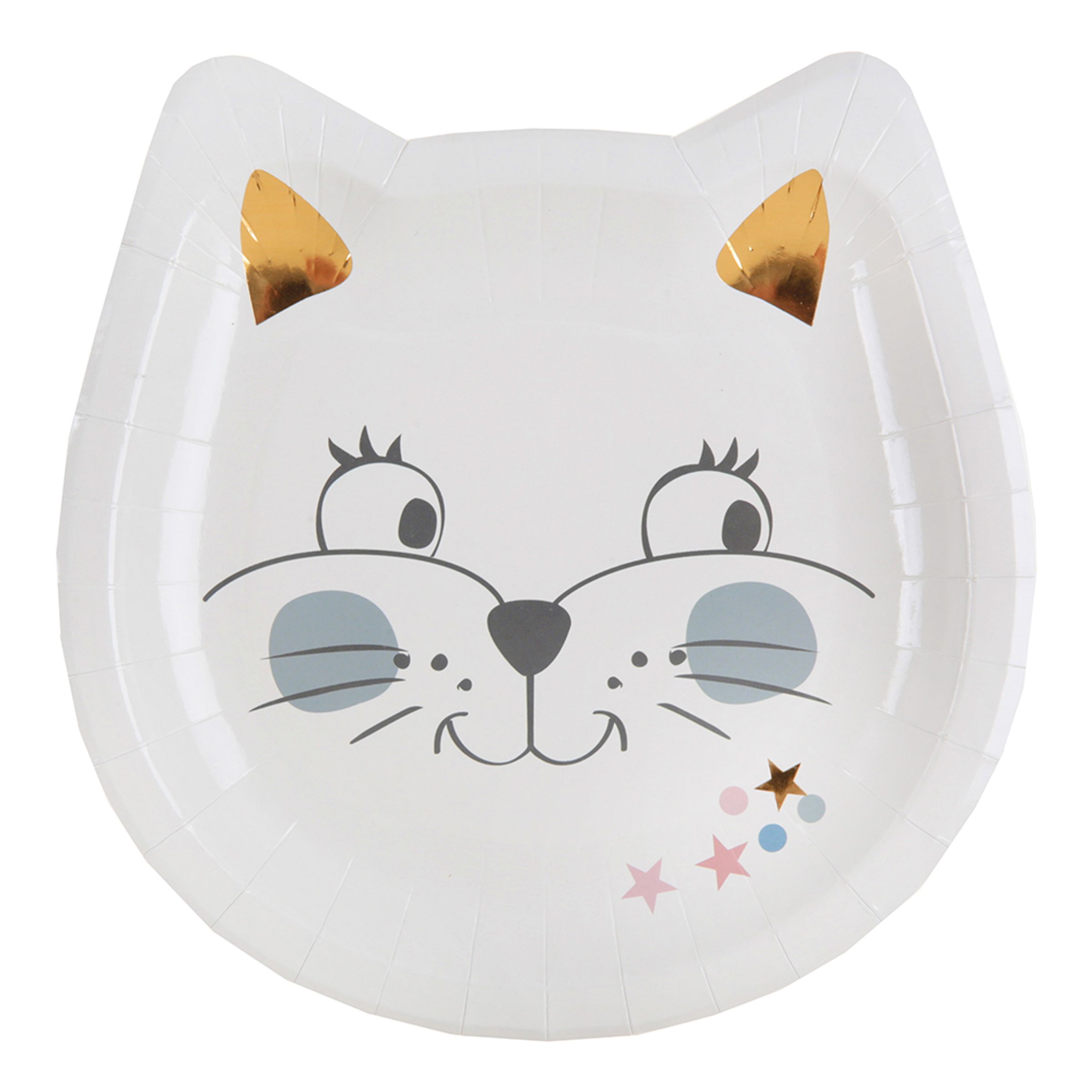 Paptallerkener Kitty Party - 10-stk