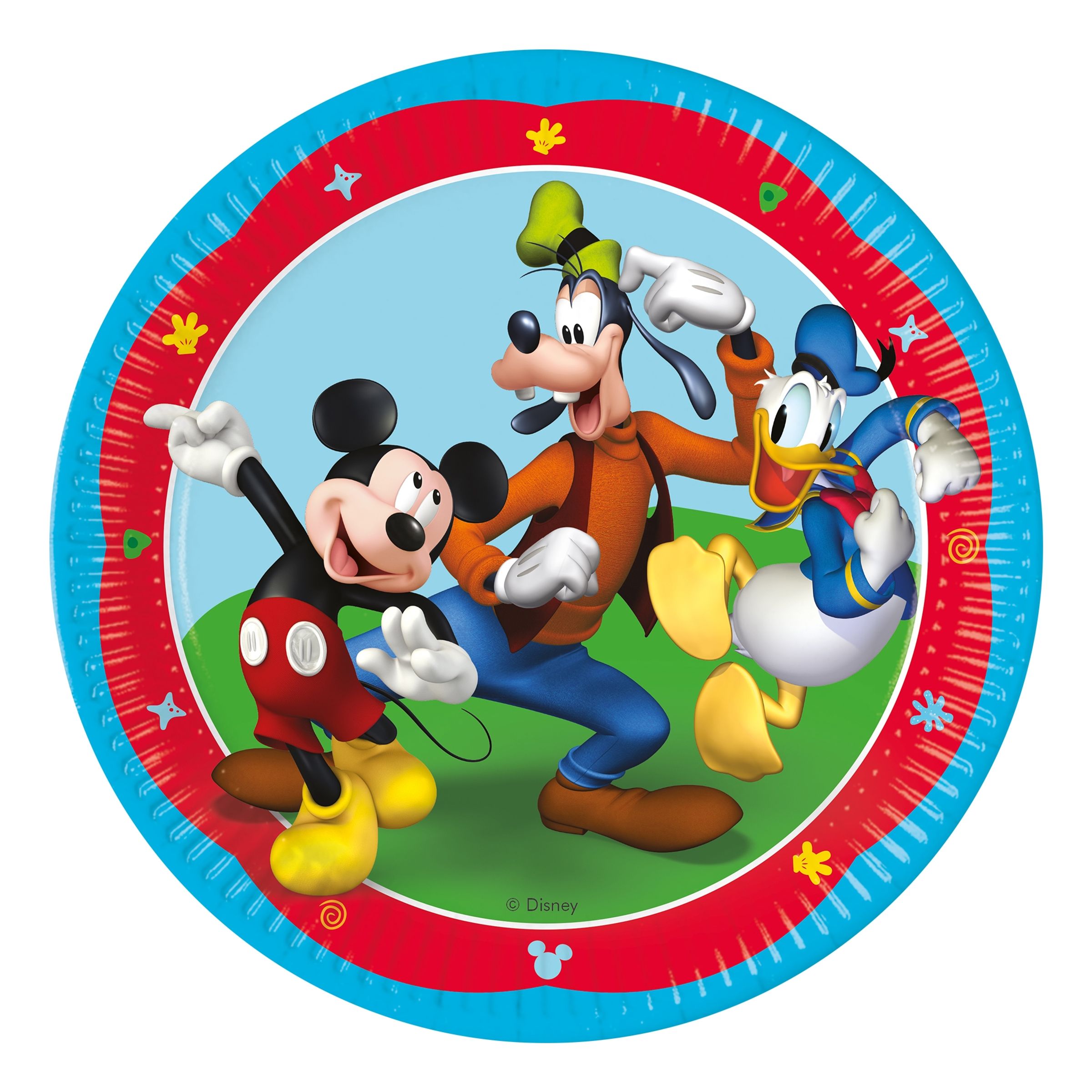 Paptallerkener Mickey Mouse - 8-pak billede