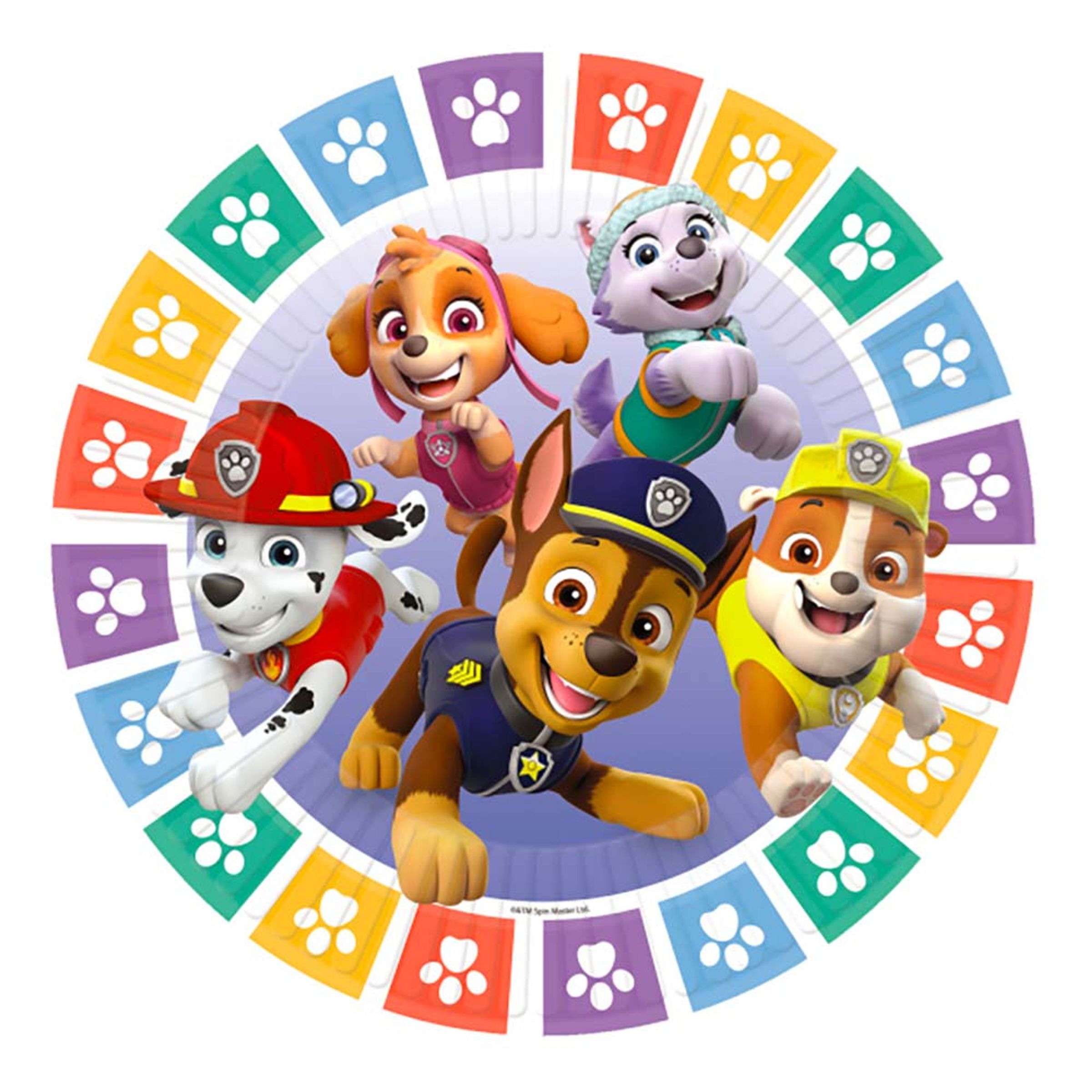 Paw Patrol paptallerkner 8 stk. - Mighty Pups